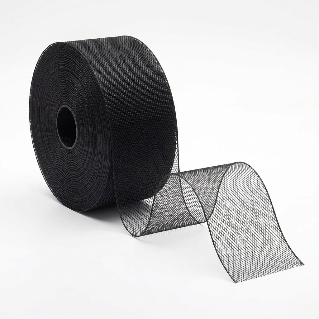 10 meter Horsehair Braid Tape for Dressmaking, Black White or Offwhite; Hem Support and Structured Garments 20 - 100 mm