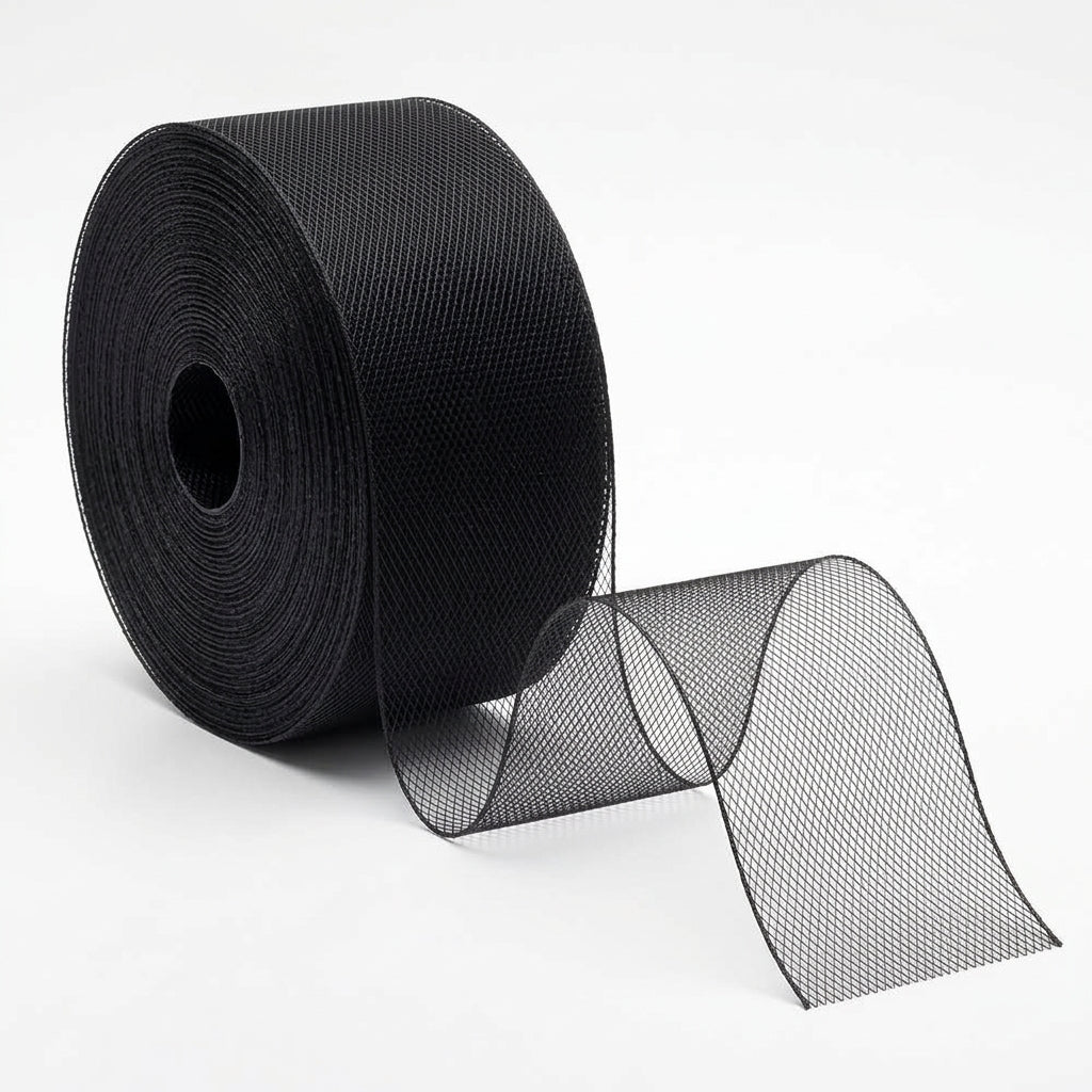 10 meter Horsehair Braid Tape for Dressmaking, Black White or Offwhite; Hem Support and Structured Garments 20 - 100 mm