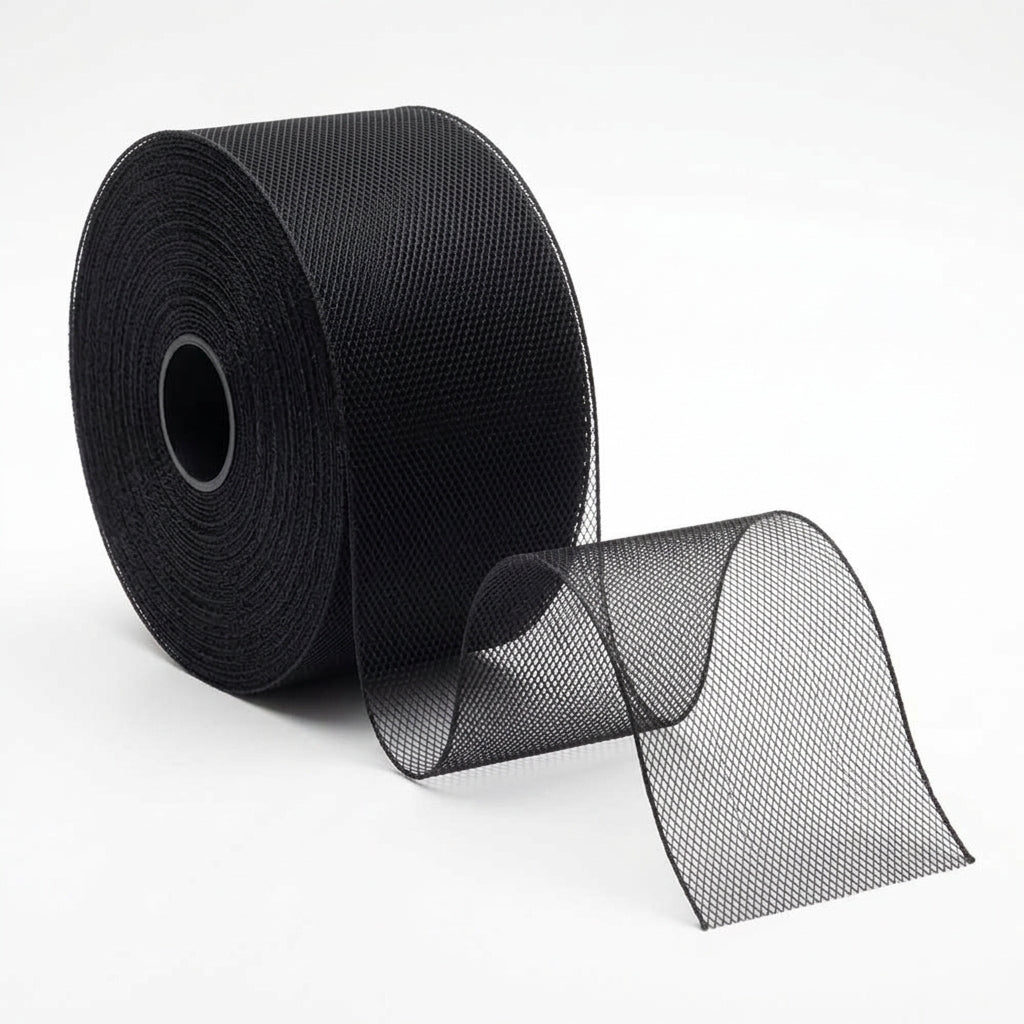 10 meter Horsehair Braid Tape for Dressmaking, Black White or Offwhite; Hem Support and Structured Garments 20 - 100 mm