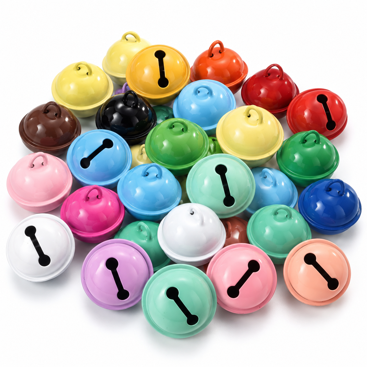 Sewing Colourful Jingle Bells 14mm & 22mm – 20 pcs - Mixed & Solid Colours