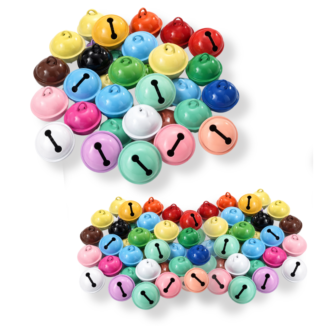 Sewing Colourful Jingle Bells 14mm & 22mm – 20 pcs - Mixed & Solid Colours
