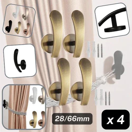 Set of 4 metal hooks for hanging curtains #HAK500 #HAK501 - ACCESSOIRES LEDUC BV