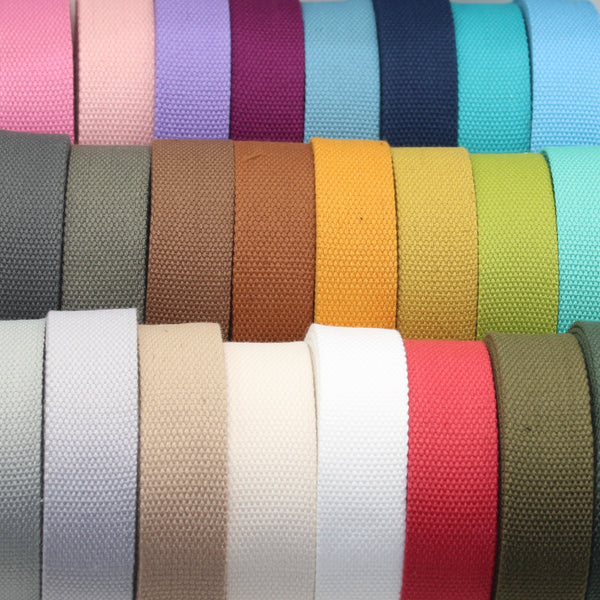 Fettuccia robusta in cotone 30 mm / 40 mm | Nastro resistente per cinghie di borse e cinture (RUB1911)