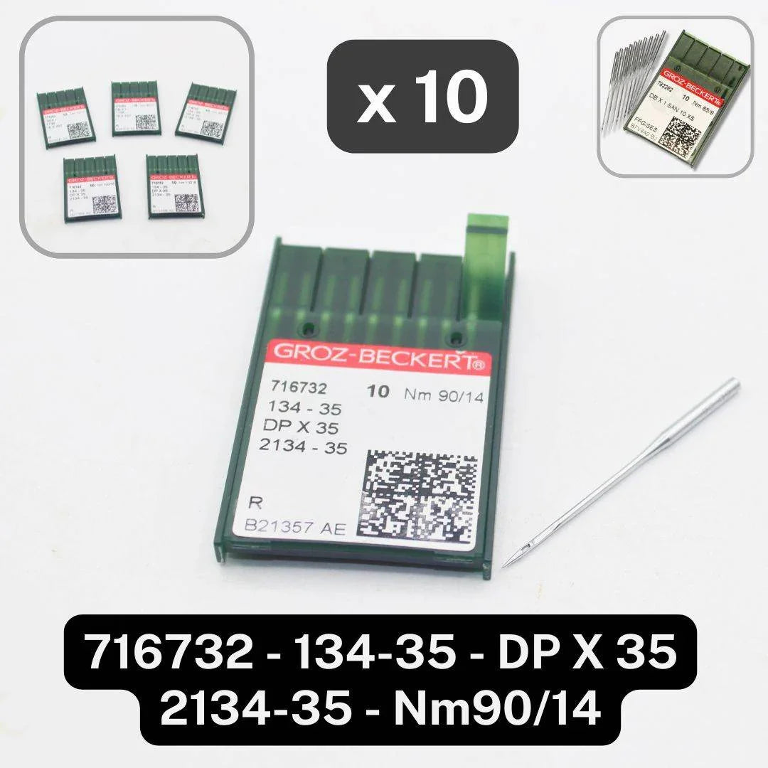 Blister of 10 Groz Beckert Professional Sewing Machine Needles (Round Head) - ACCESSOIRES LEDUC BV