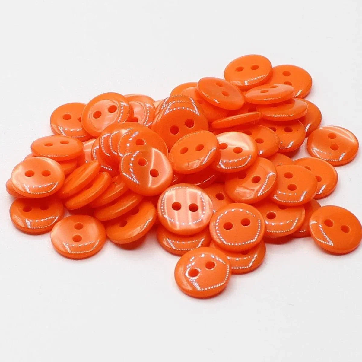 50 pieces 11mm - 2 Holes Polyester Button for Blouses (18") - (KP2 105 18") - ACCESSOIRES LEDUC BV