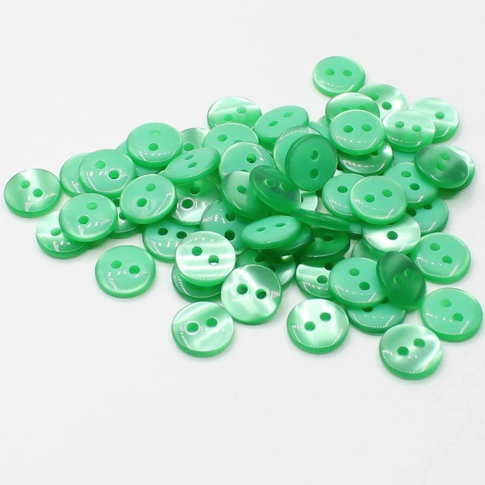 50 pieces 11mm - 2 Holes Polyester Button for Blouses (18") - (KP2 105 18") - ACCESSOIRES LEDUC BV