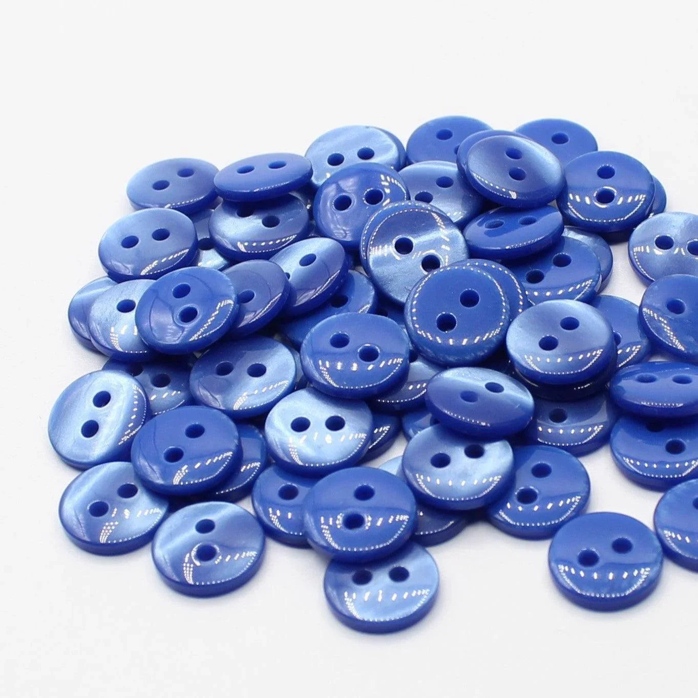 50 pieces 11mm - 2 Holes Polyester Button for Blouses (18") - (KP2 105 18") - ACCESSOIRES LEDUC BV