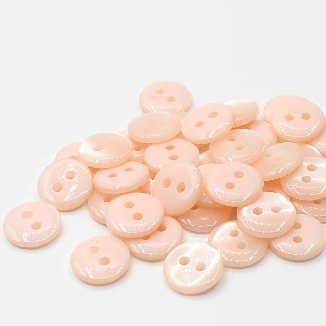 50 pieces 11mm - 2 Holes Polyester Button for Blouses (18") - (KP2 105 18") - ACCESSOIRES LEDUC BV