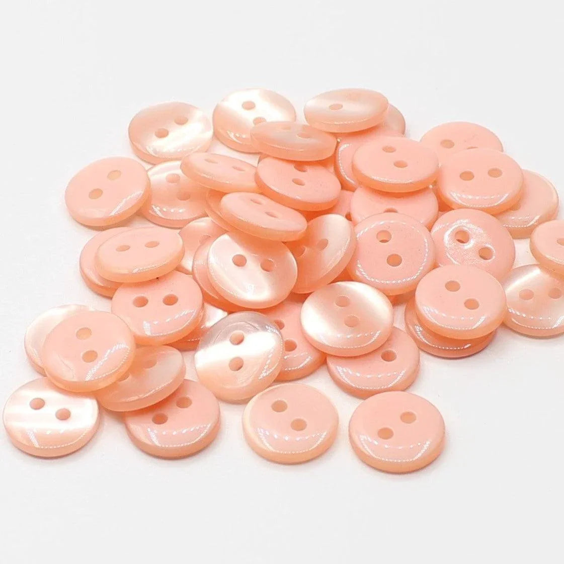 50 pieces 11mm - 2 Holes Polyester Button for Blouses (18") - (KP2 105 18") - ACCESSOIRES LEDUC BV