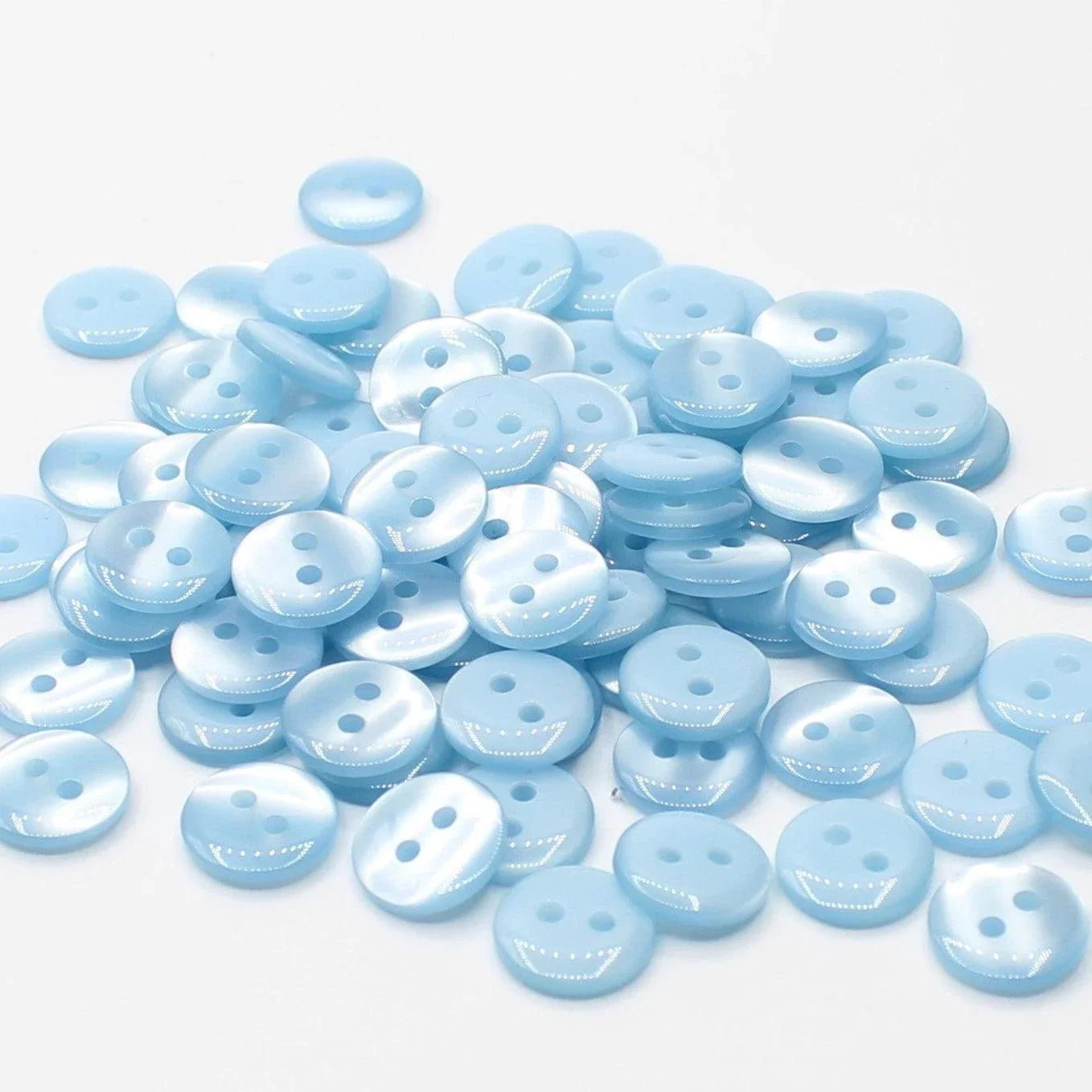 50 pieces 11mm - 2 Holes Polyester Button for Blouses (18") - (KP2 105 18") - ACCESSOIRES LEDUC BV