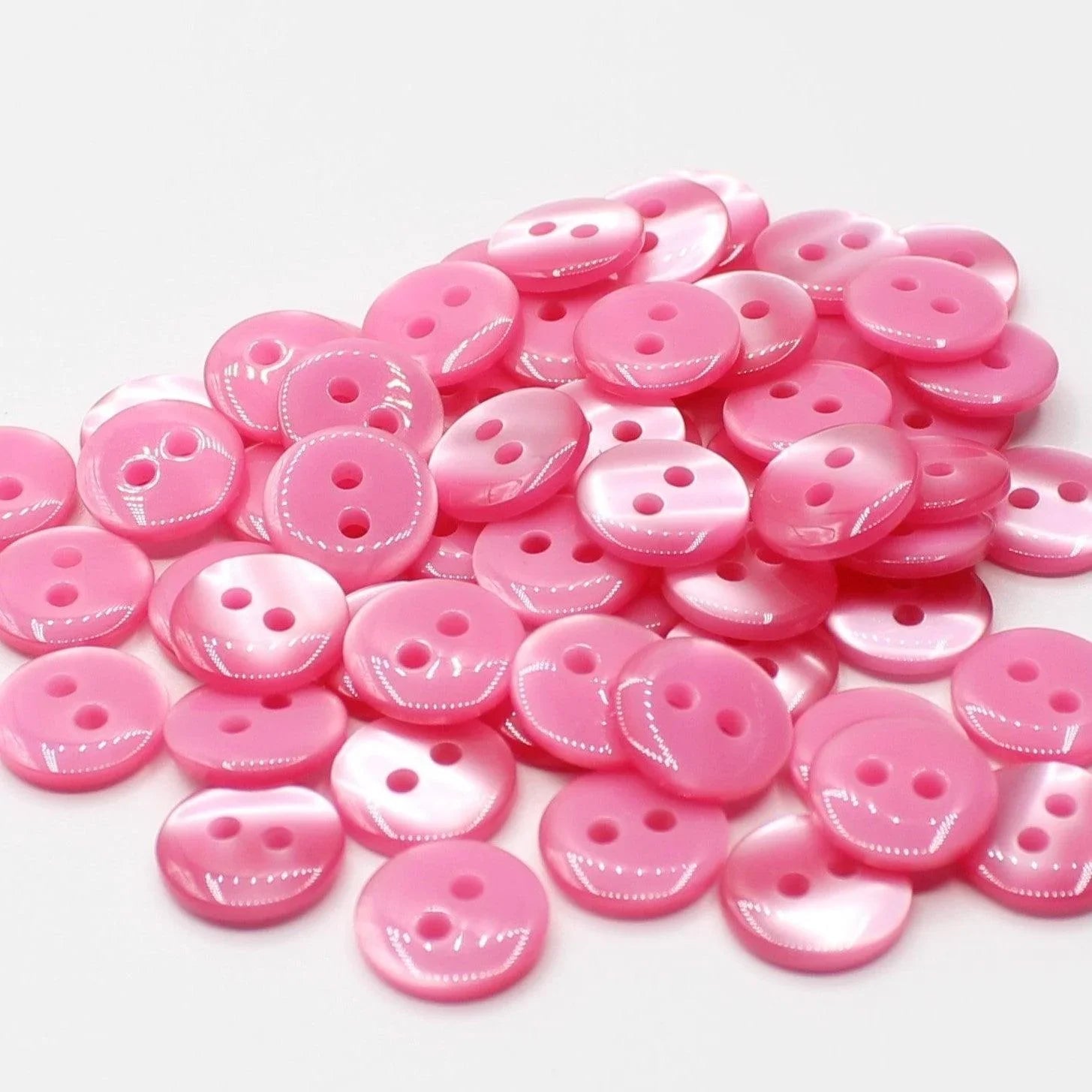 50 pieces 11mm - 2 Holes Polyester Button for Blouses (18") - (KP2 105 18") - ACCESSOIRES LEDUC BV