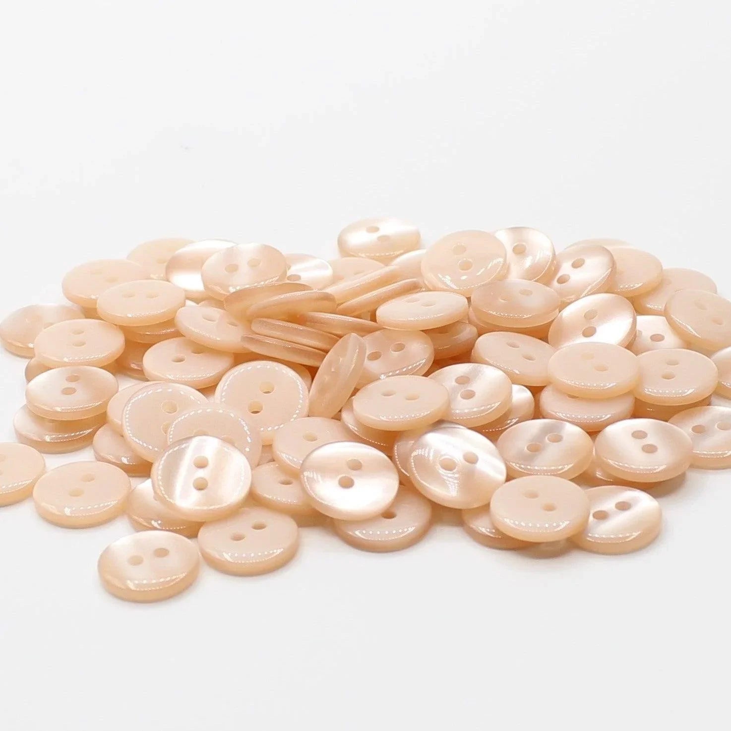 50 pieces 11mm - 2 Holes Polyester Button for Blouses (18") - (KP2 105 18") - ACCESSOIRES LEDUC BV