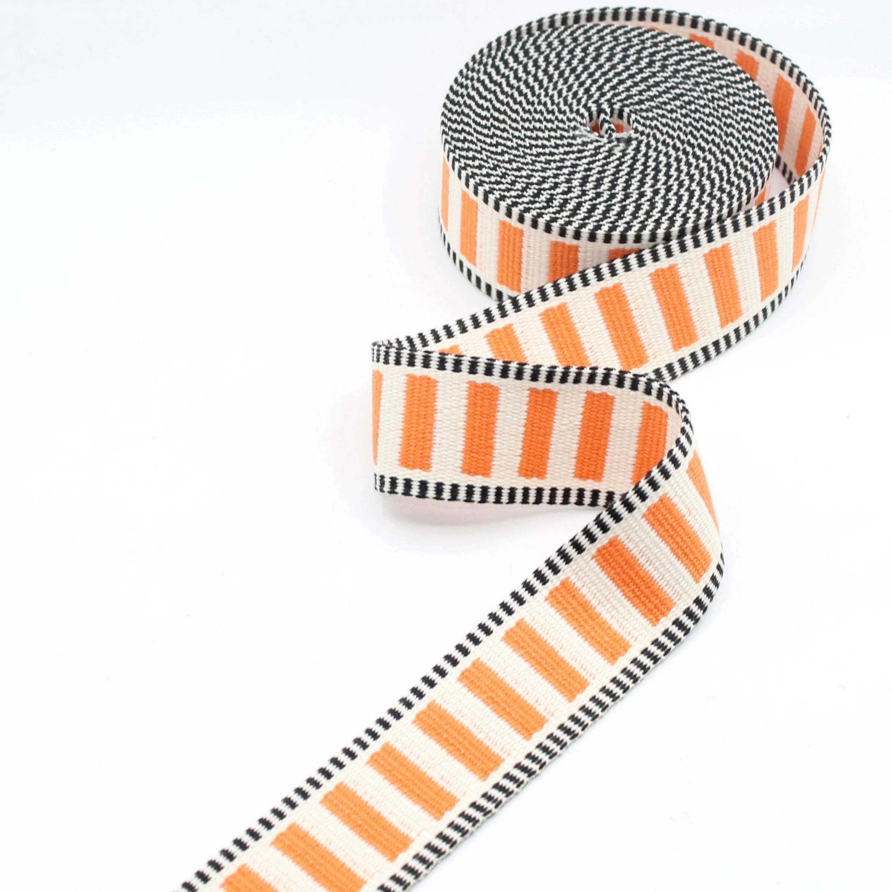 10 meters 32mm or 38mm Railway Colorful Polyester Tricolor Webbing #RUB3571 - ACCESSOIRES LEDUC BV