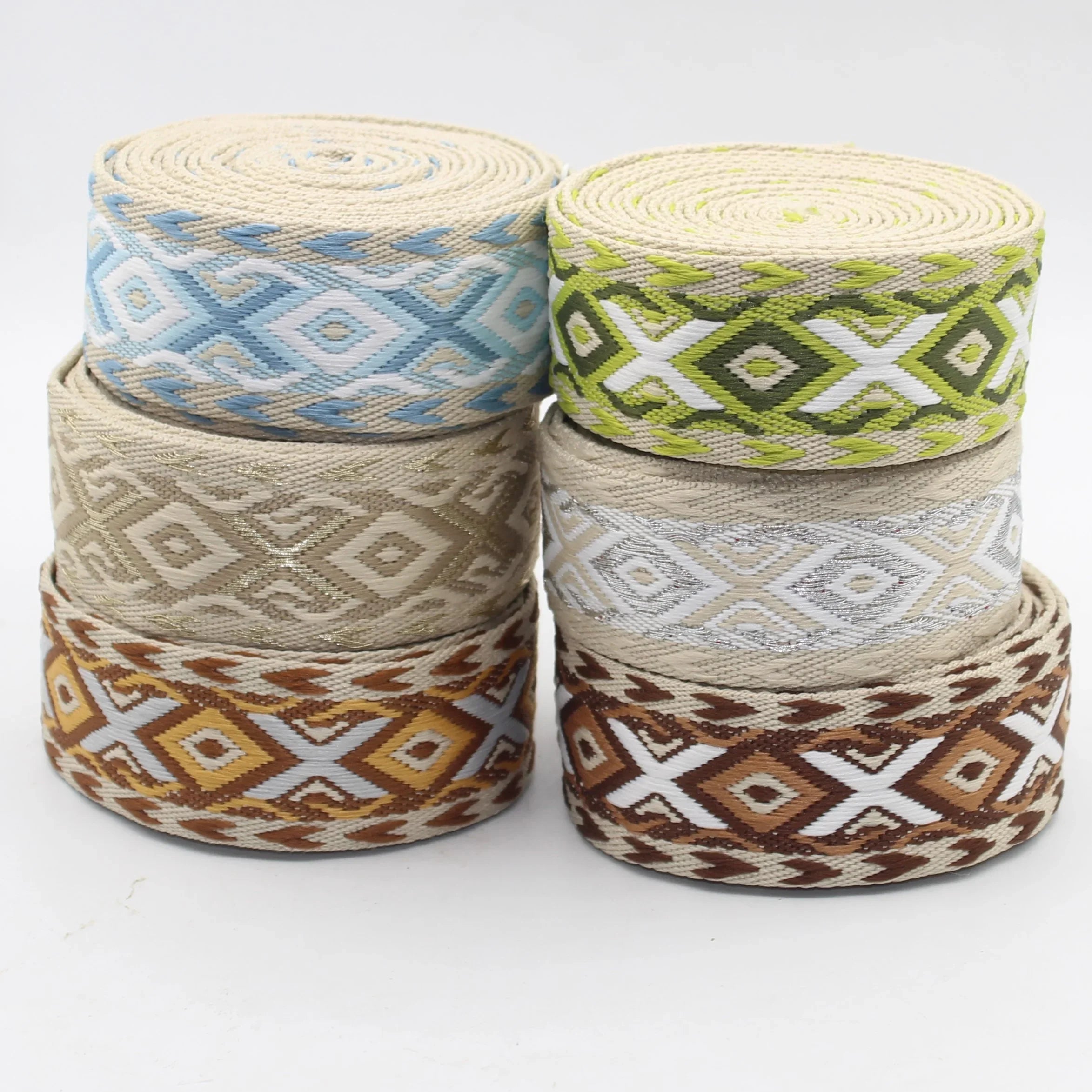 Rubans textiles décoratifs à motifs géométriques, matériel de couture ACCESSOIRES LEDUC