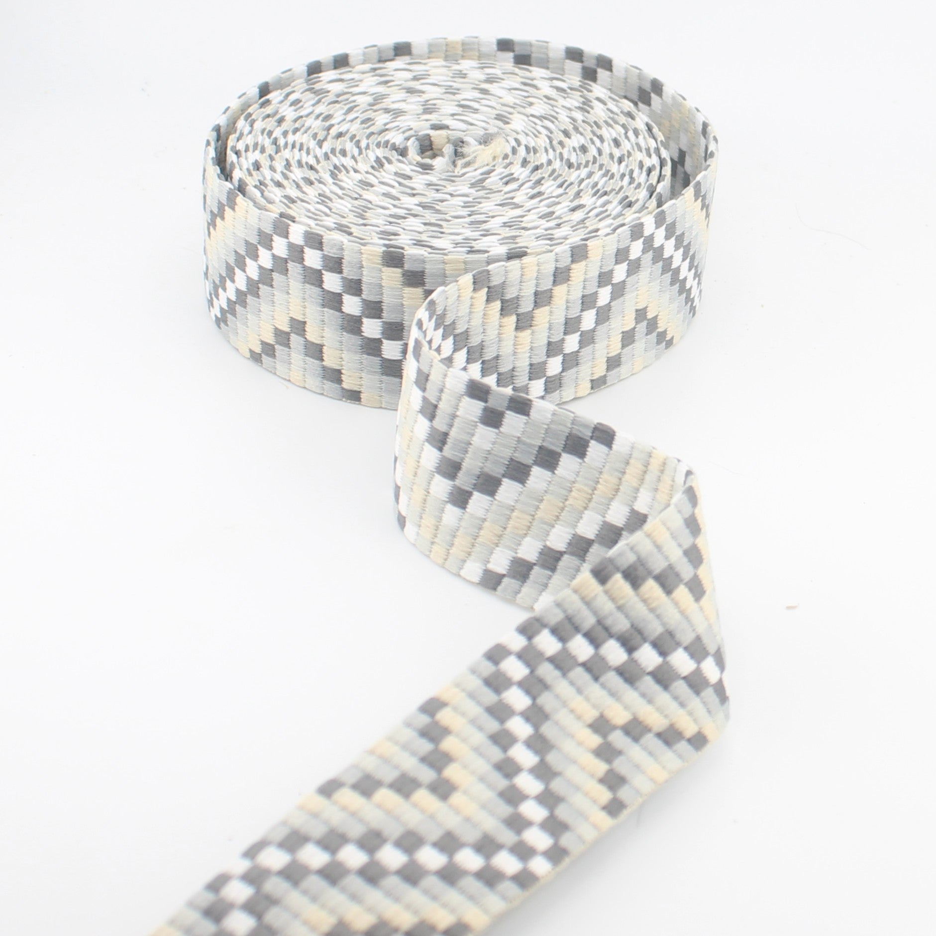 Ethnic Mosaic Webbing 40 mm | Decorative Strap Webbing for Bags & Upholstery (RUB3583)