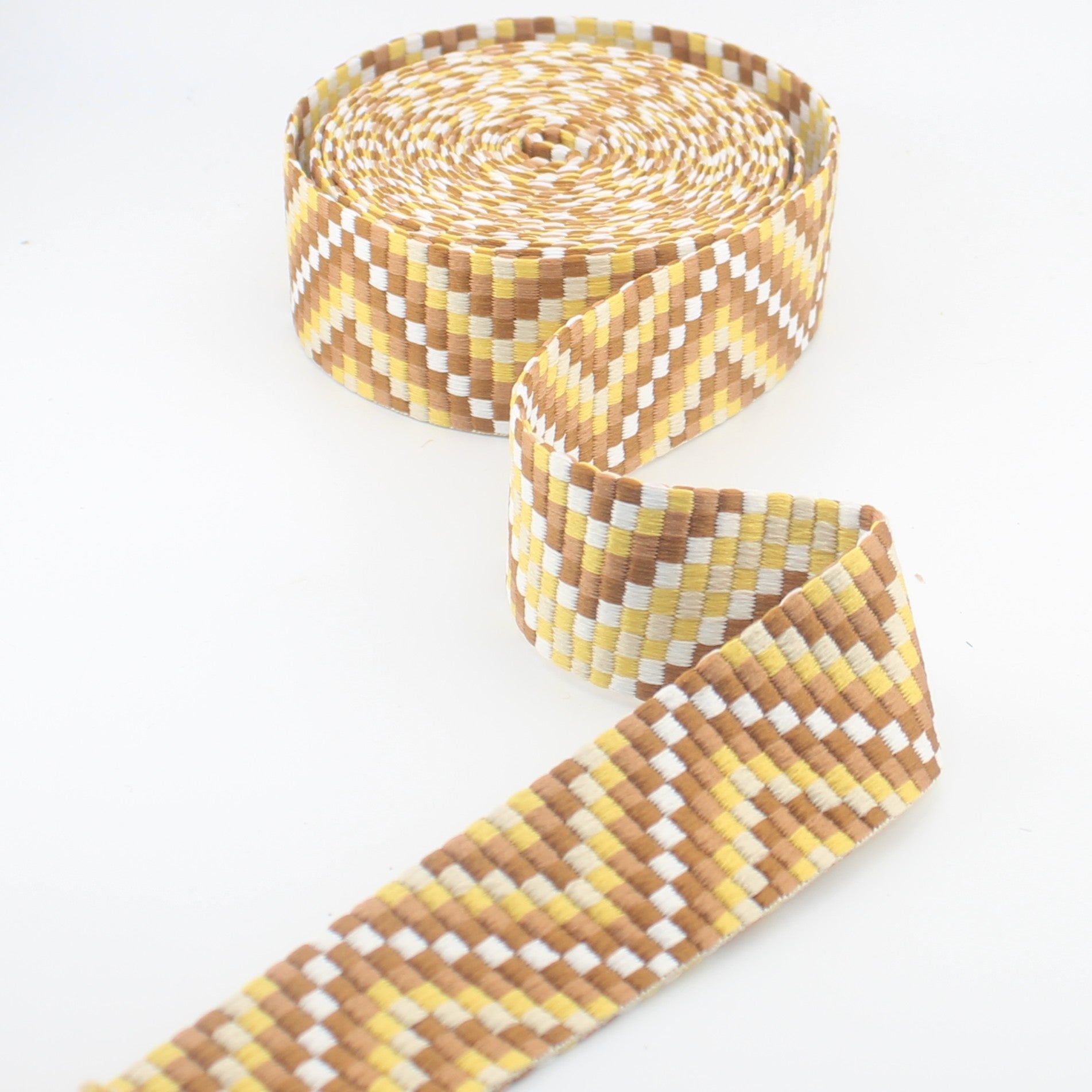 Ethnic Mosaic Webbing 40 mm | Decorative Strap Webbing for Bags & Upholstery (RUB3583)