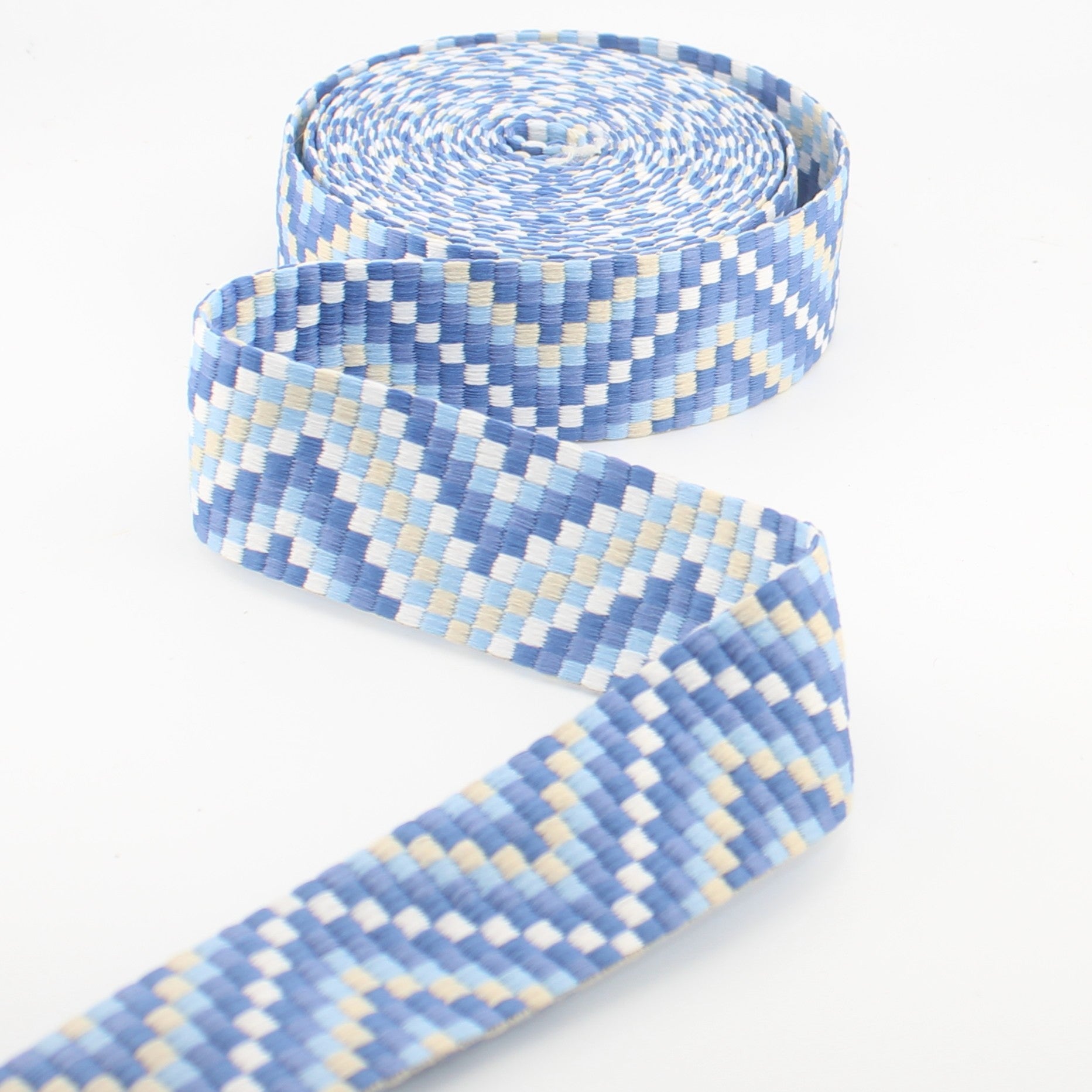 Ethnic Mosaic Webbing 40 mm | Decorative Strap Webbing for Bags & Upholstery (RUB3583)