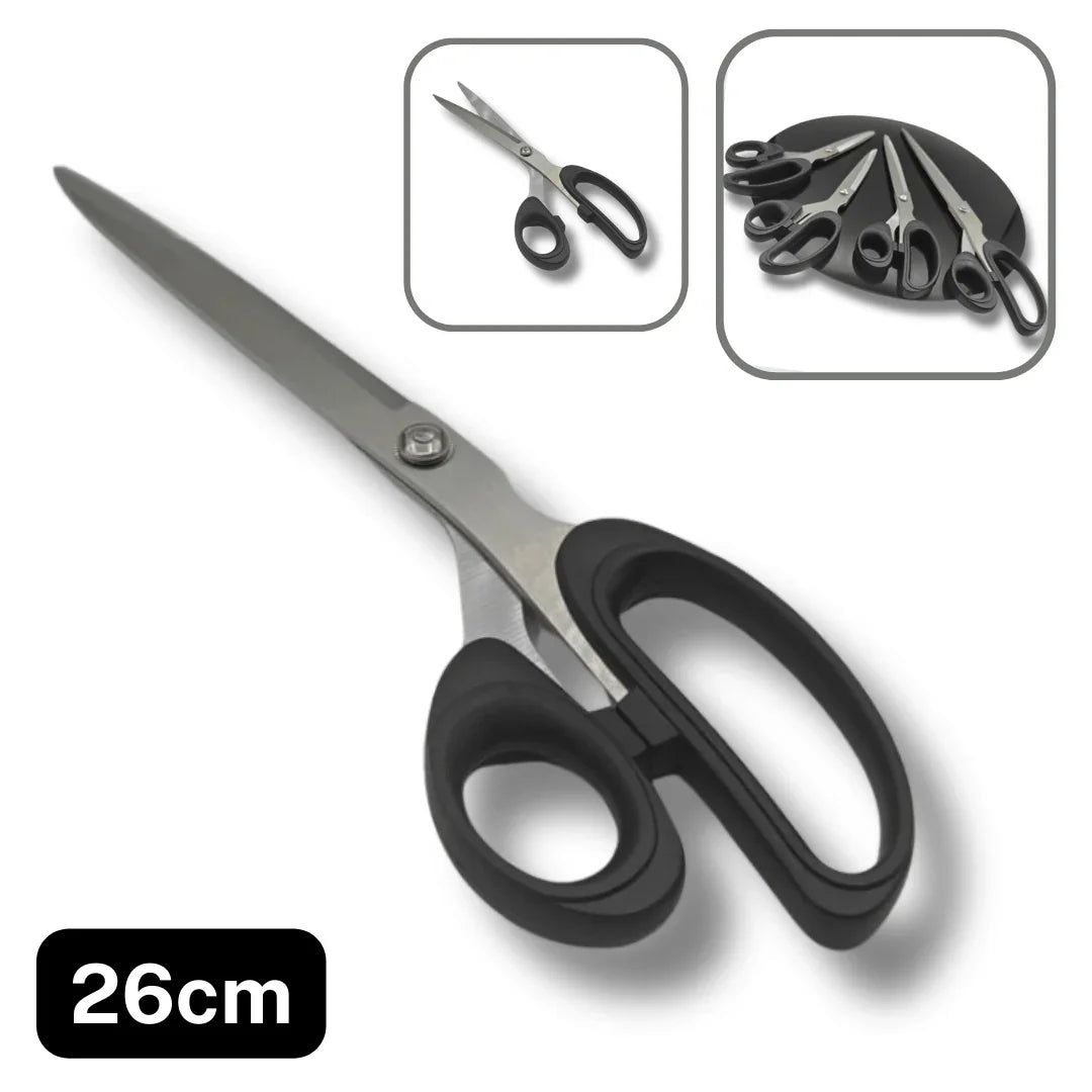 Ciseaux de tailleur 26cm à poignée noire, accessoires couture ACCESSOIRES LEDUC.