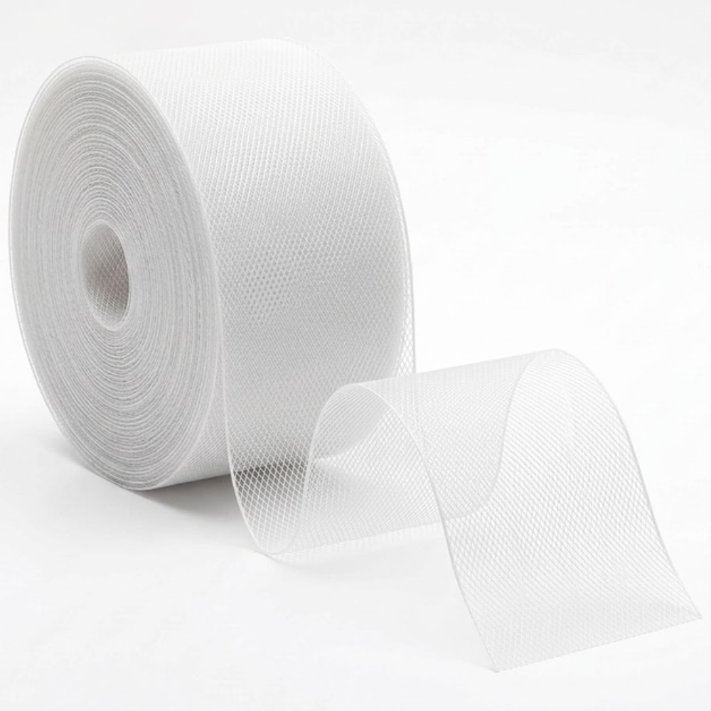 10 meter Horsehair Braid Tape for Dressmaking, Black White or Offwhite; Hem Support and Structured Garments 20 - 100 mm