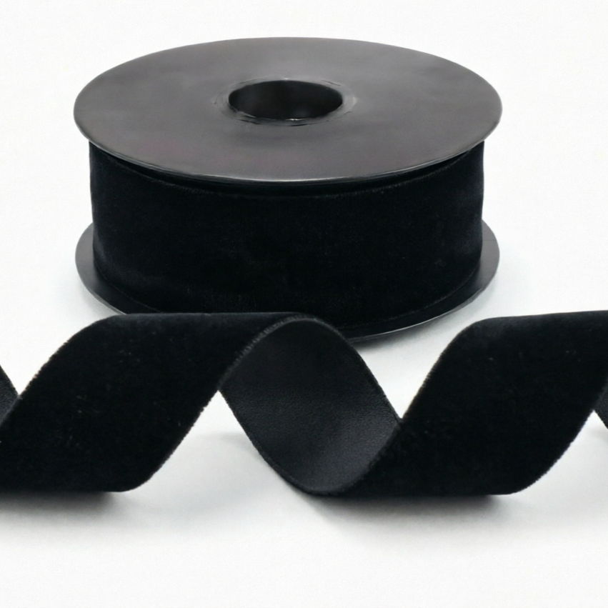 Nastro di velluto di alta qualità, 10m, 10mm–50mm, poliestere #VEL1510