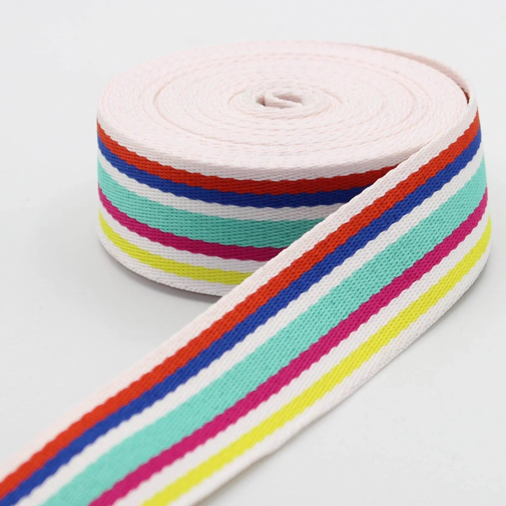 5 meters 4cm Colourful Polyester Webbing #RUB1981 - ACCESSOIRES LEDUC BV