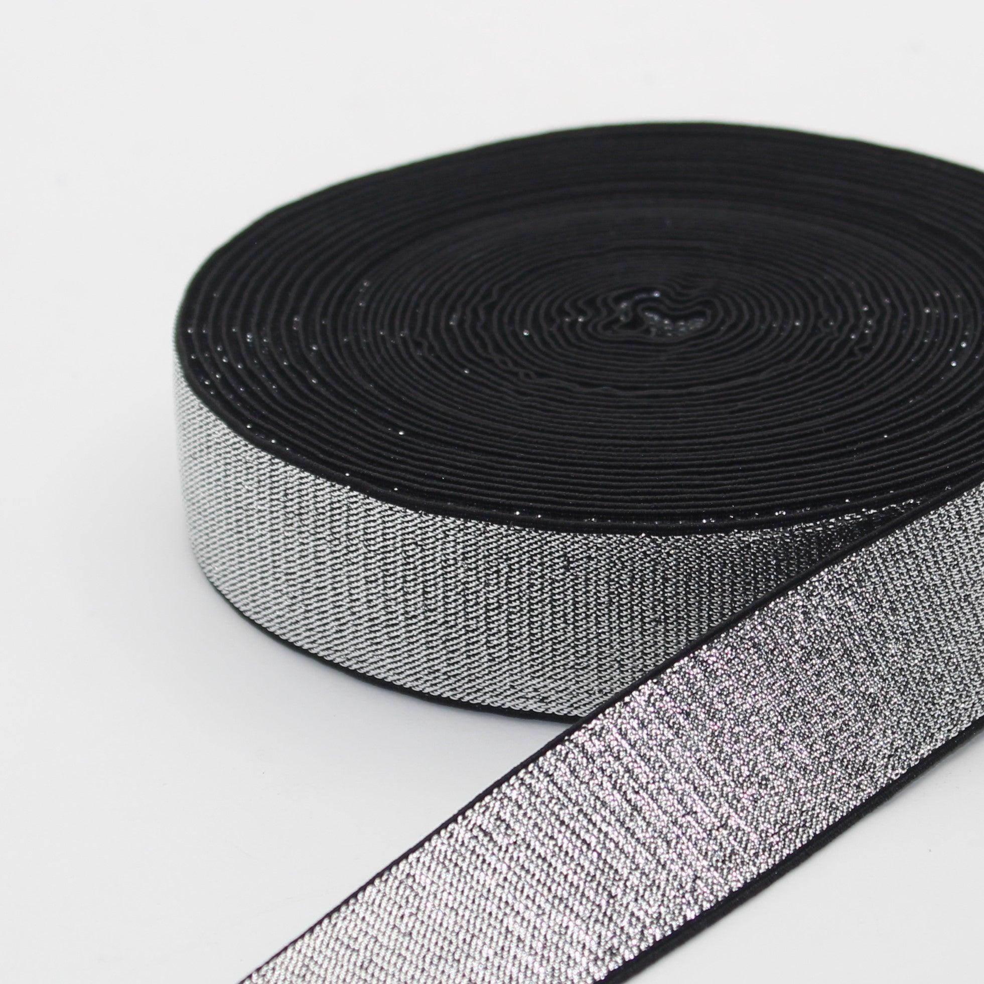 Soft Backing Lurex Elastic 10 20 25 30 or 40mm #ELA1315 - ACCESSOIRES LEDUC BV
