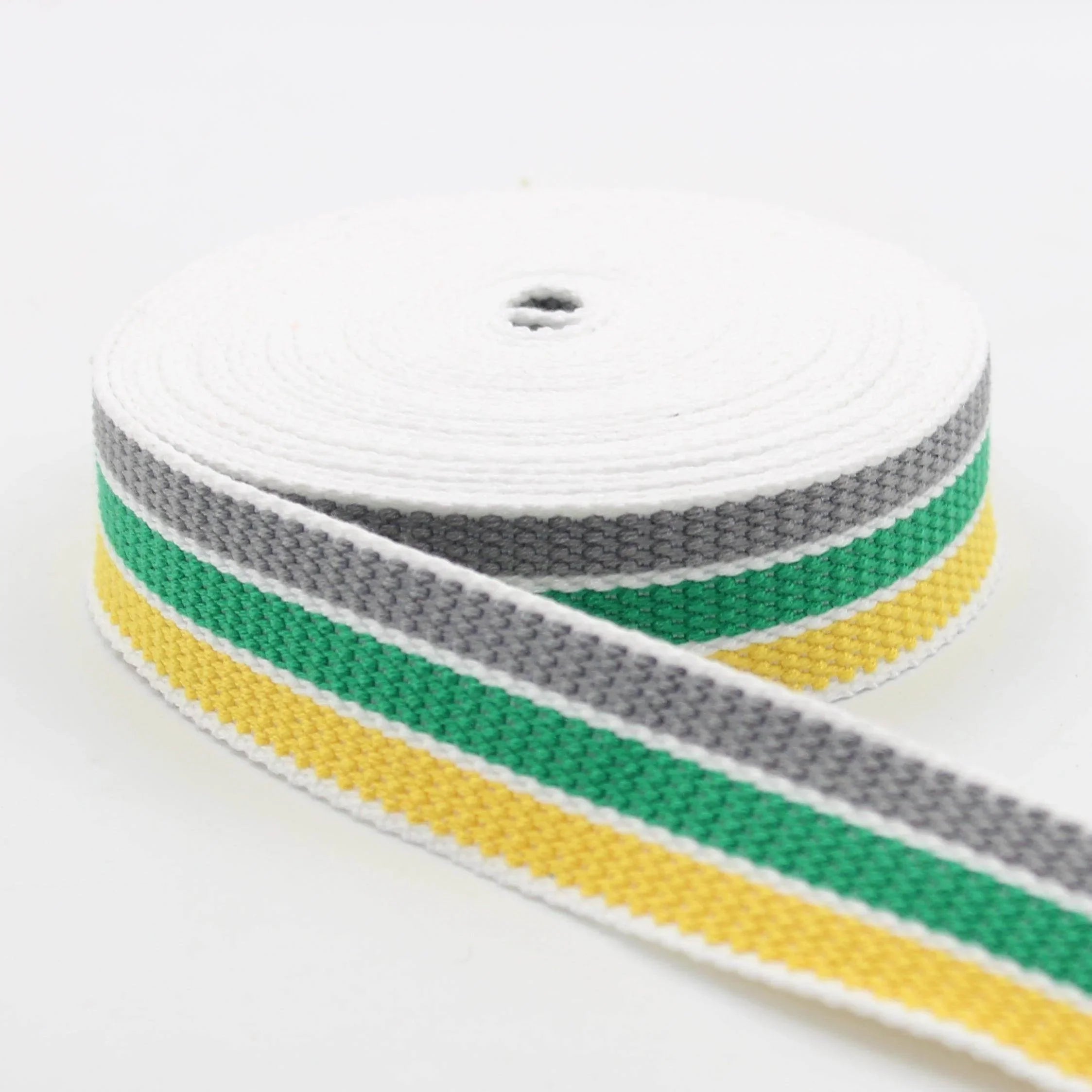 5 meters 30mm Striped Colourful Webbing #RUB1990 - ACCESSOIRES LEDUC BV
