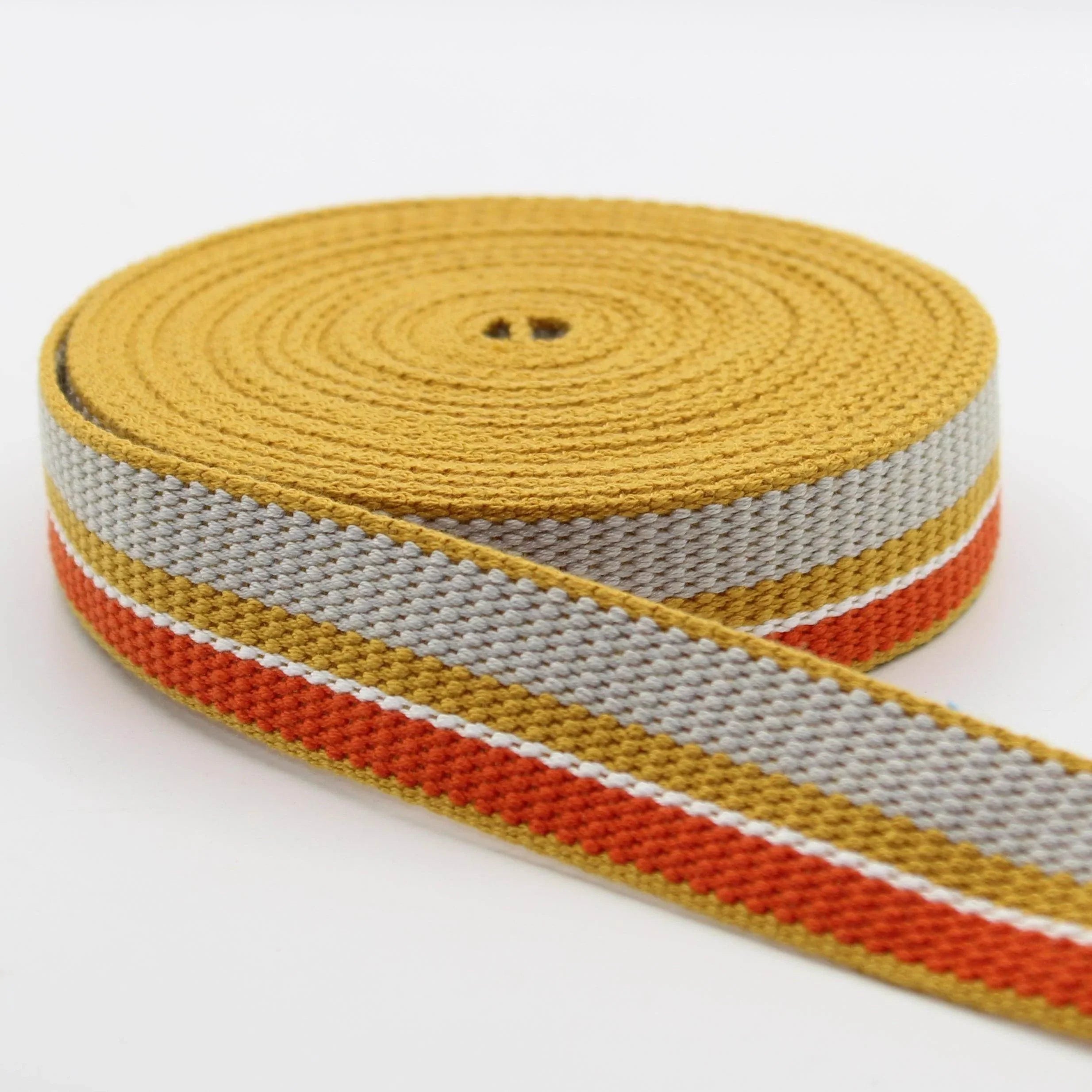 5 meters 30mm Striped Colourful Webbing #RUB1990 - ACCESSOIRES LEDUC BV