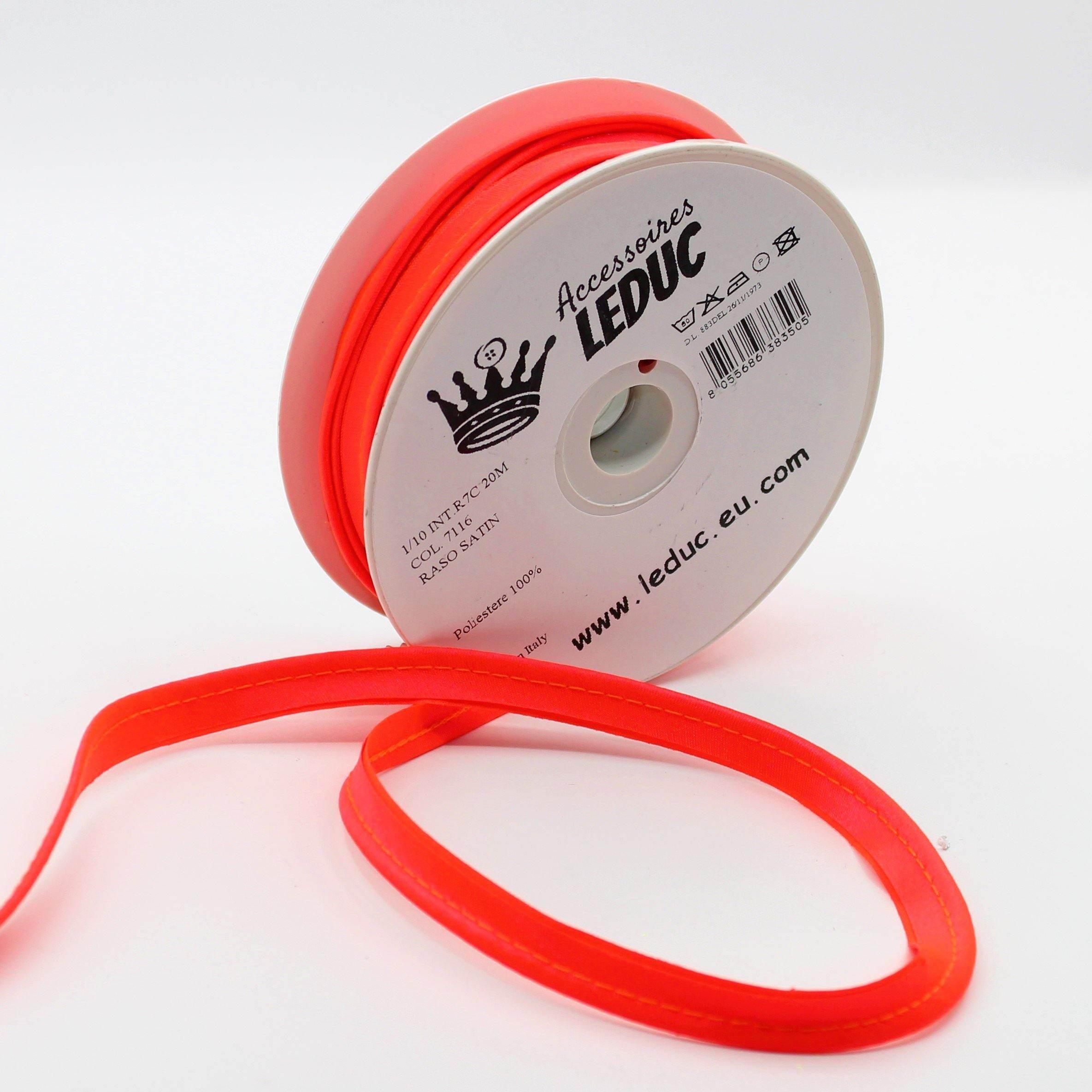 20 meters Neon Colour, Fluorescent, Piping 10mm (2+8mm) #HAB1x022 - ACCESSOIRES LEDUC BV