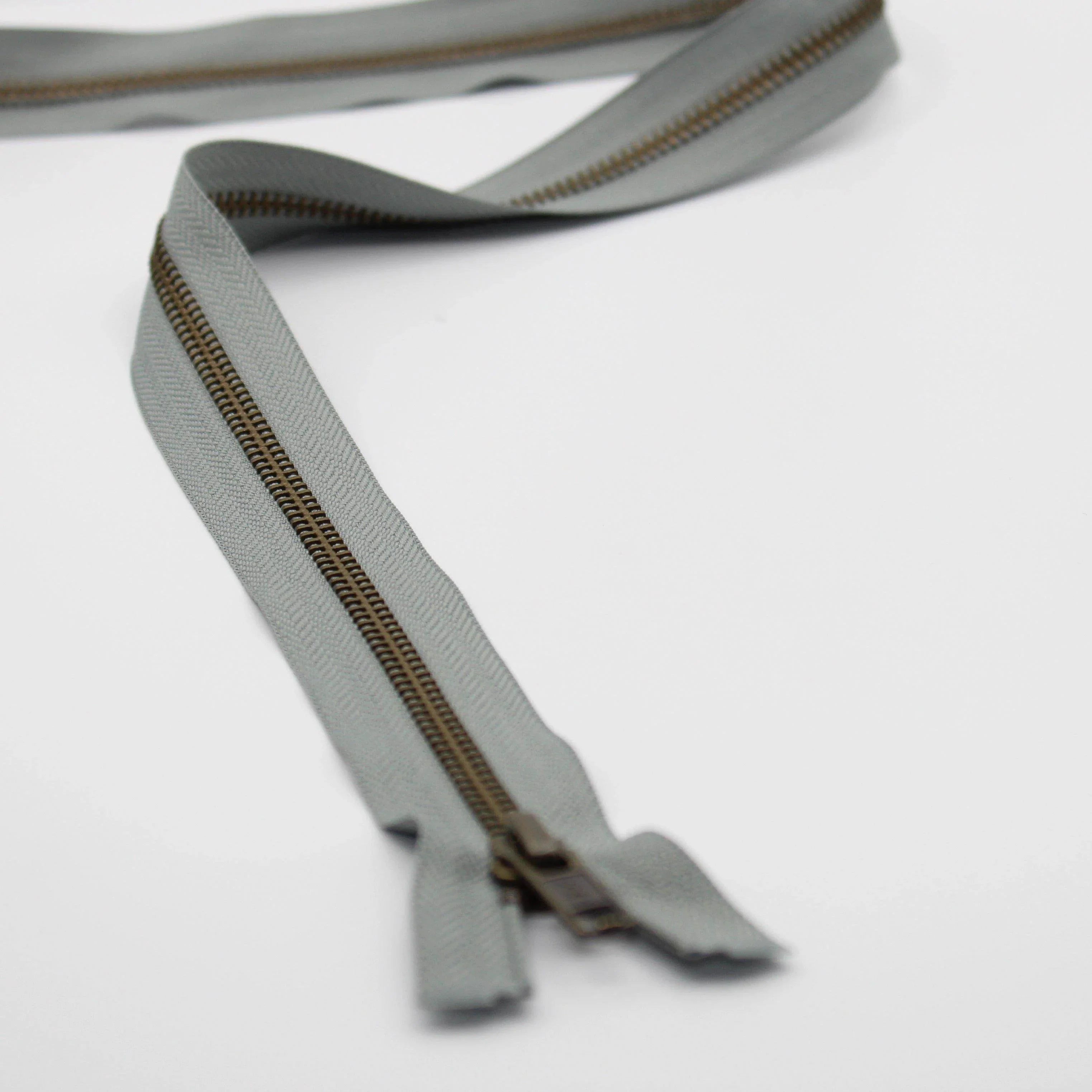 YKK - 80cm Metal Antique Bronze Zipper for Jackets - One Way Open end - ACCESSOIRES LEDUC BV