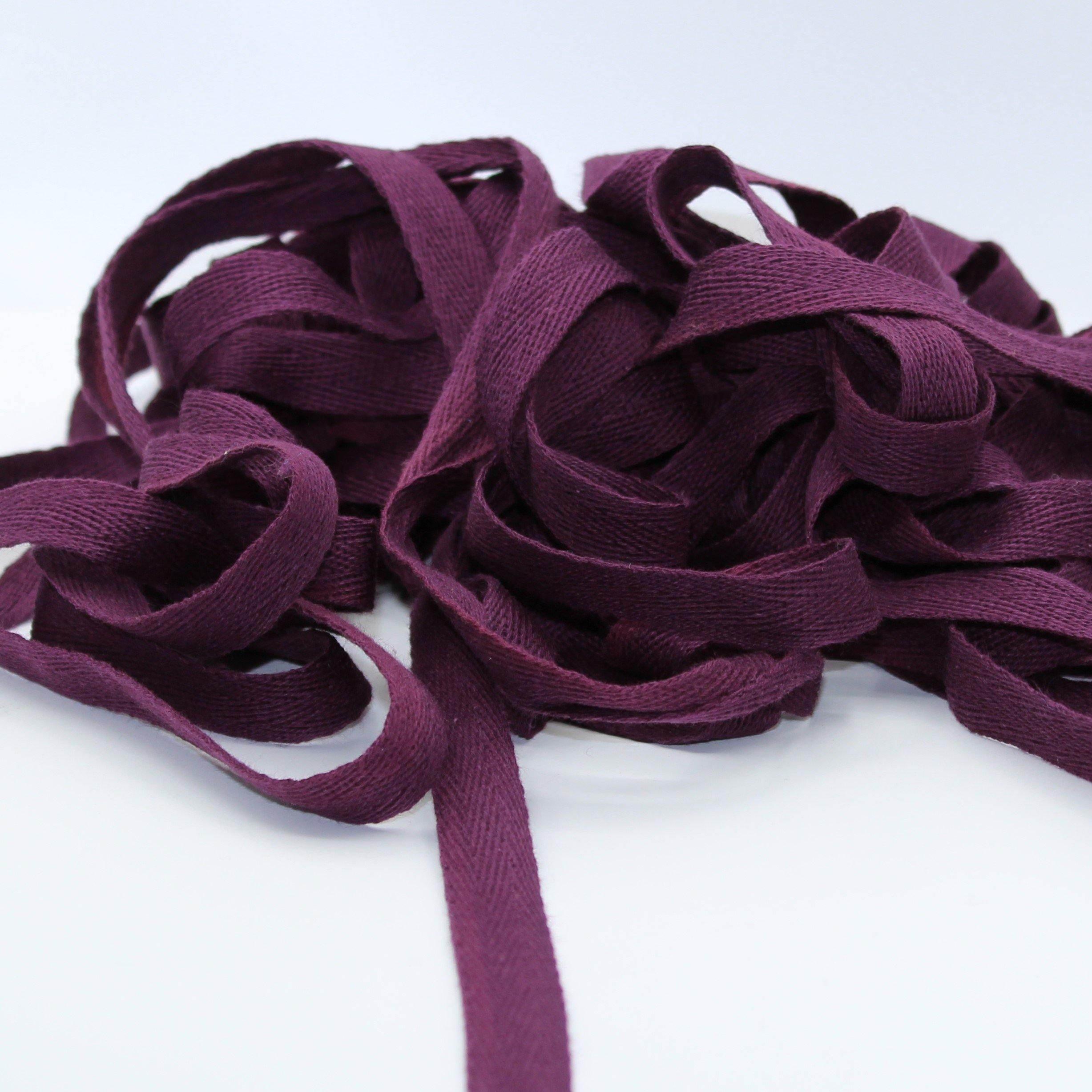 Prune COTTON HERRINGBONE 15mm **10 Meters** - ACCESSOIRES LEDUC BV