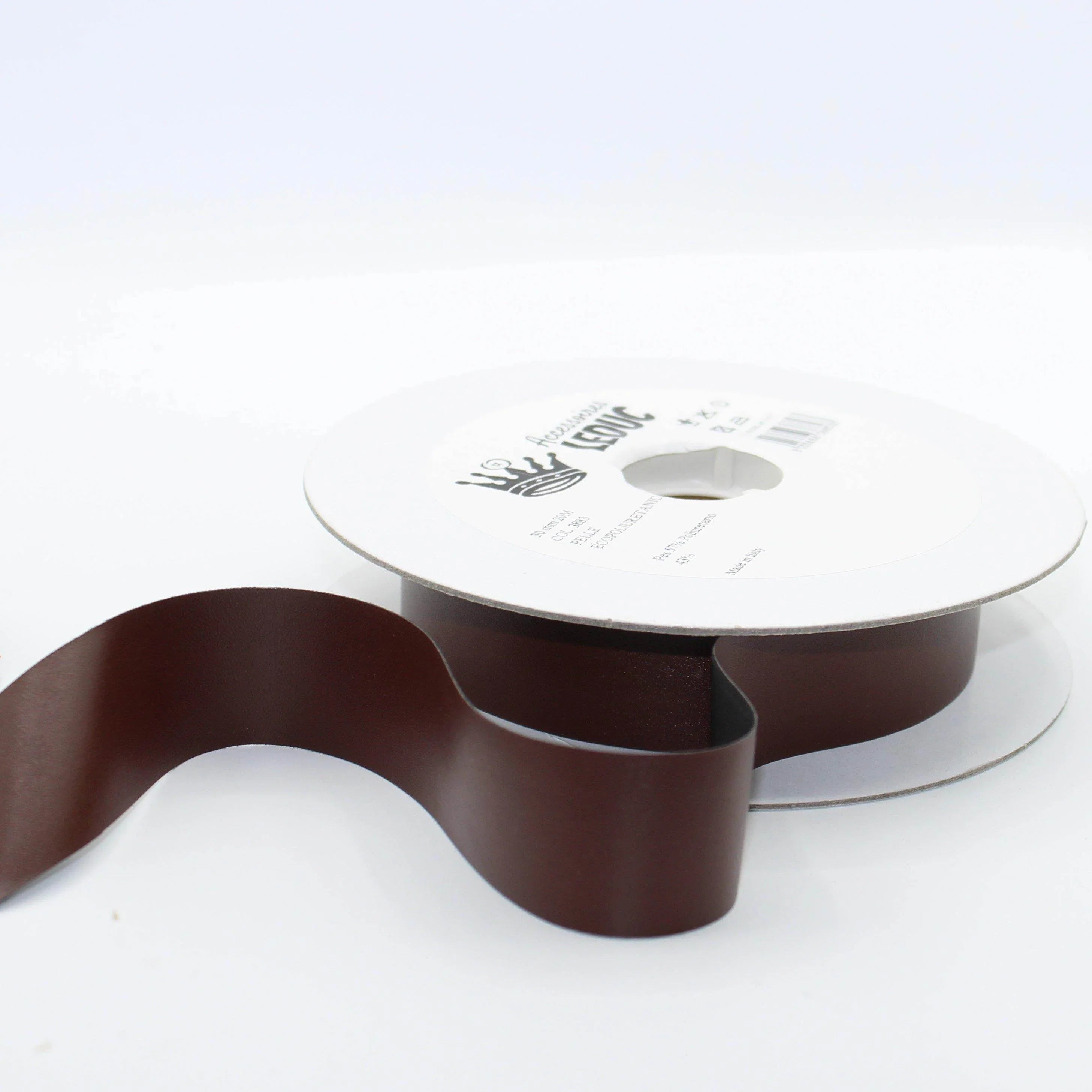 20 meters Simili-Leather Flat Cut Bias Binding 30mm #SBI504 - ACCESSOIRES LEDUC BV