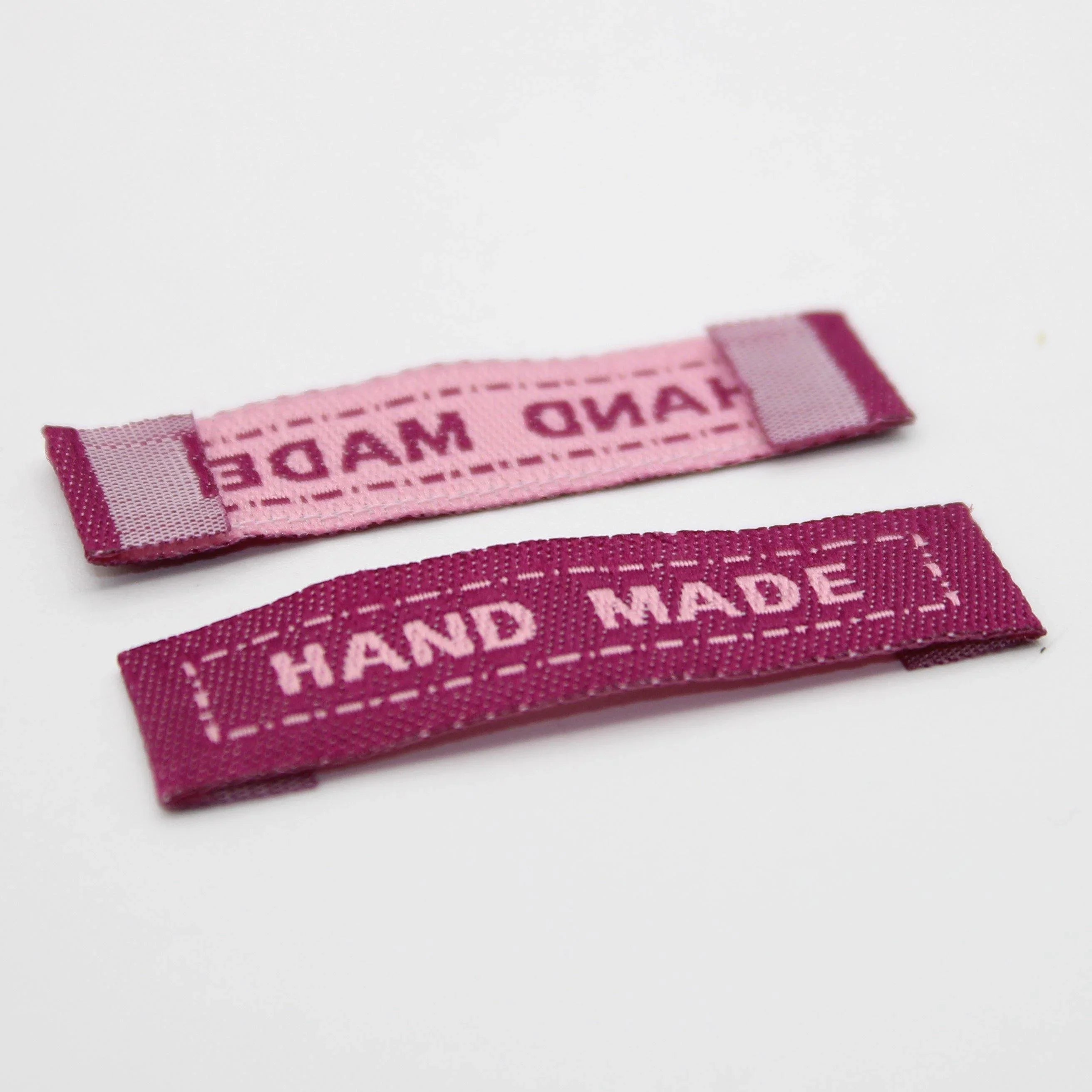 50 Woven Labels "Handmade" Size 45x10mm - ACCESSOIRES LEDUC