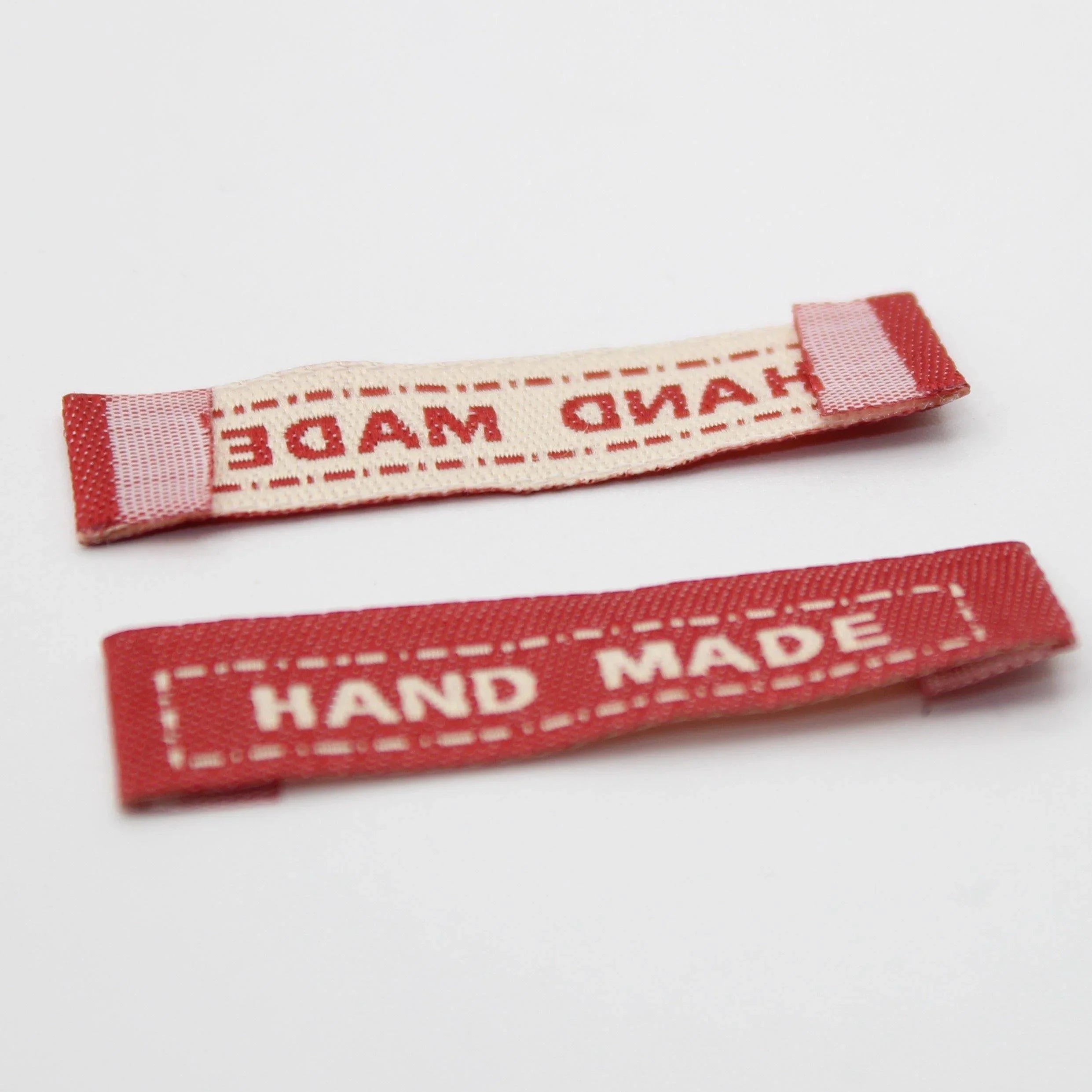 50 Woven Labels "Handmade" Size 45x10mm - ACCESSOIRES LEDUC