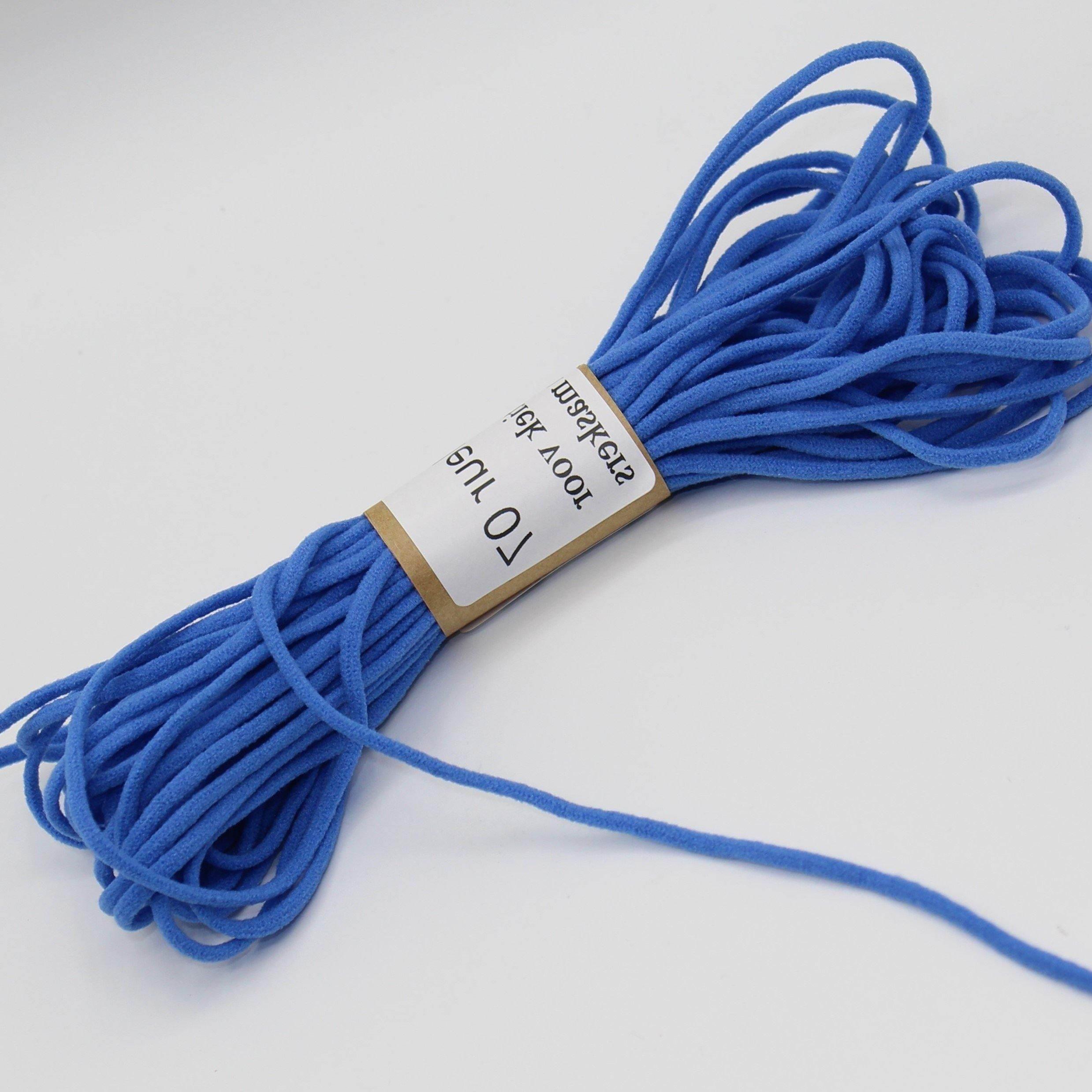 10 meters soft coloured elastic for masks 3mm - ACCESSOIRES LEDUC BV