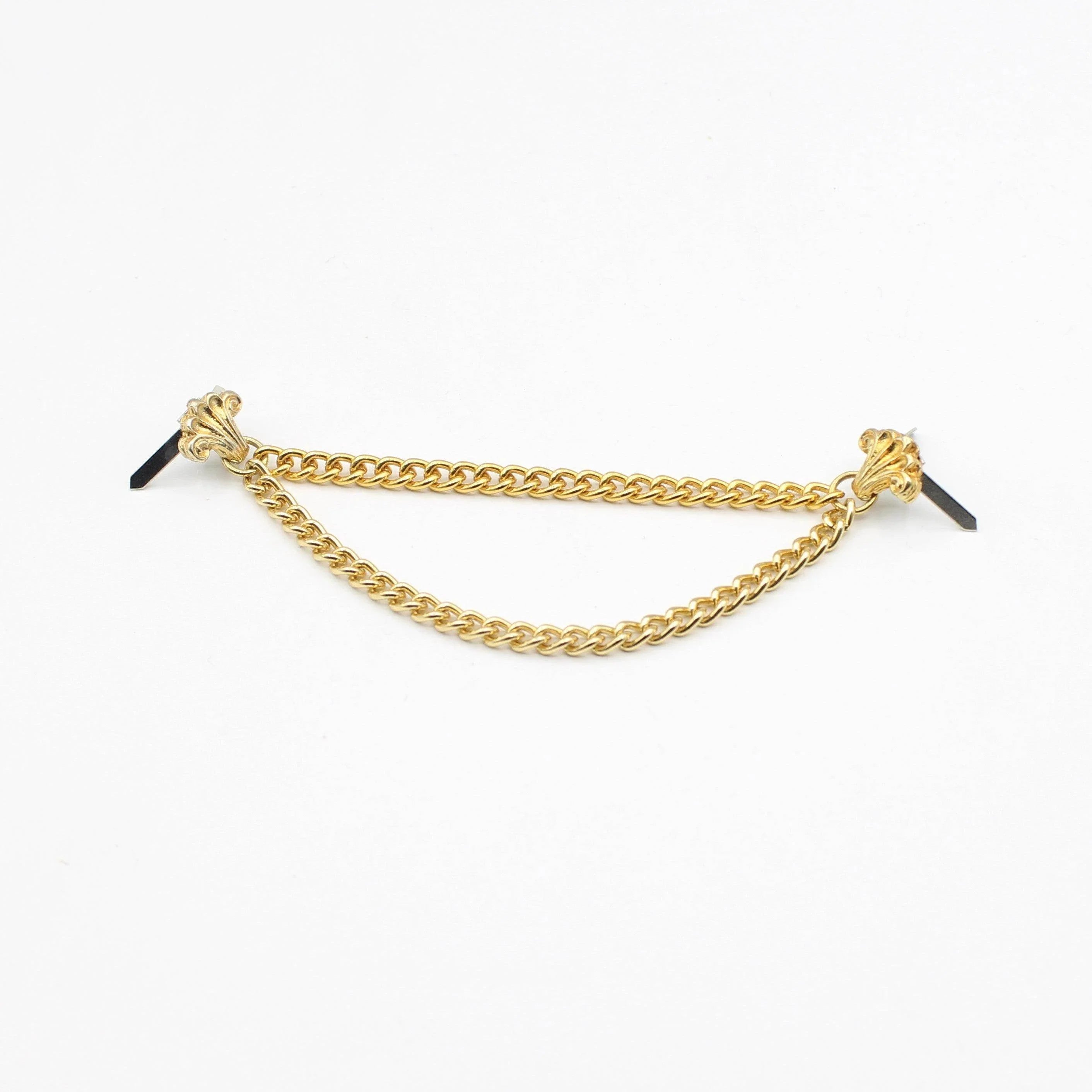1 Golden Chains with Iris Flowers 10cm - ACCESSOIRES LEDUC BV