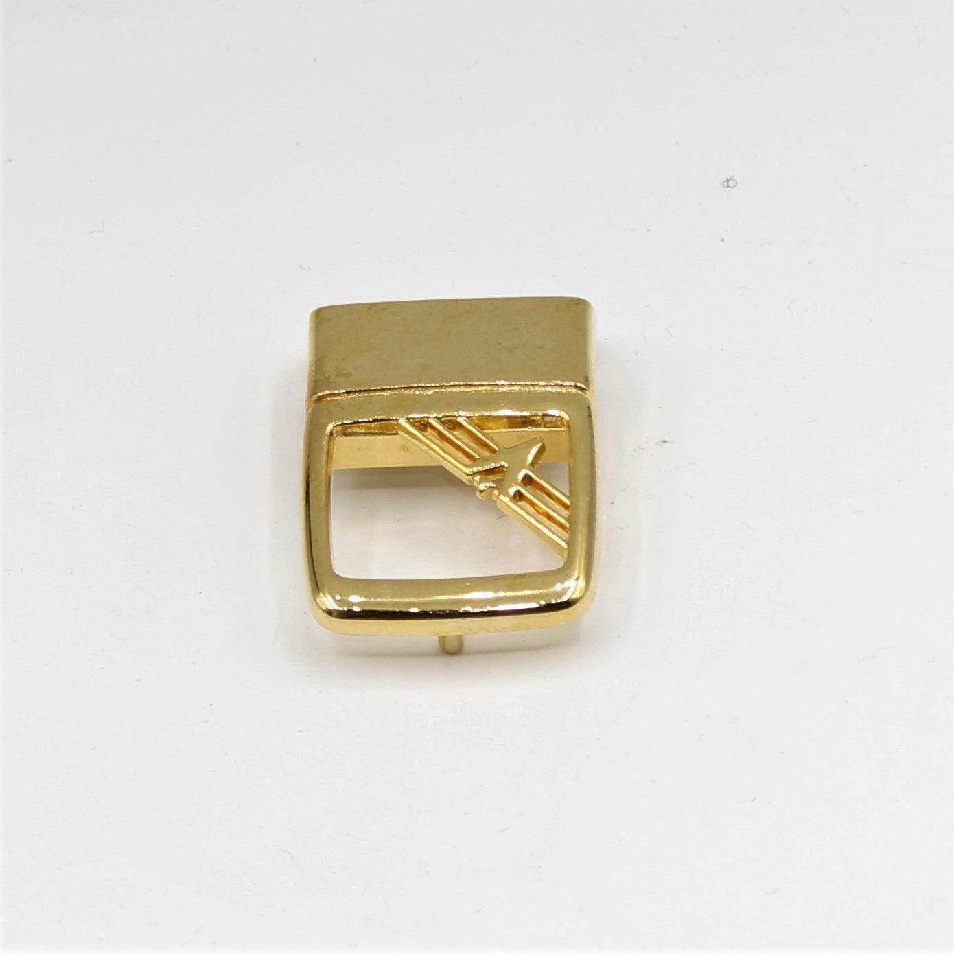 Set of 2 Gold Belt Buckles 5x3cm - ACCESSOIRES LEDUC BV