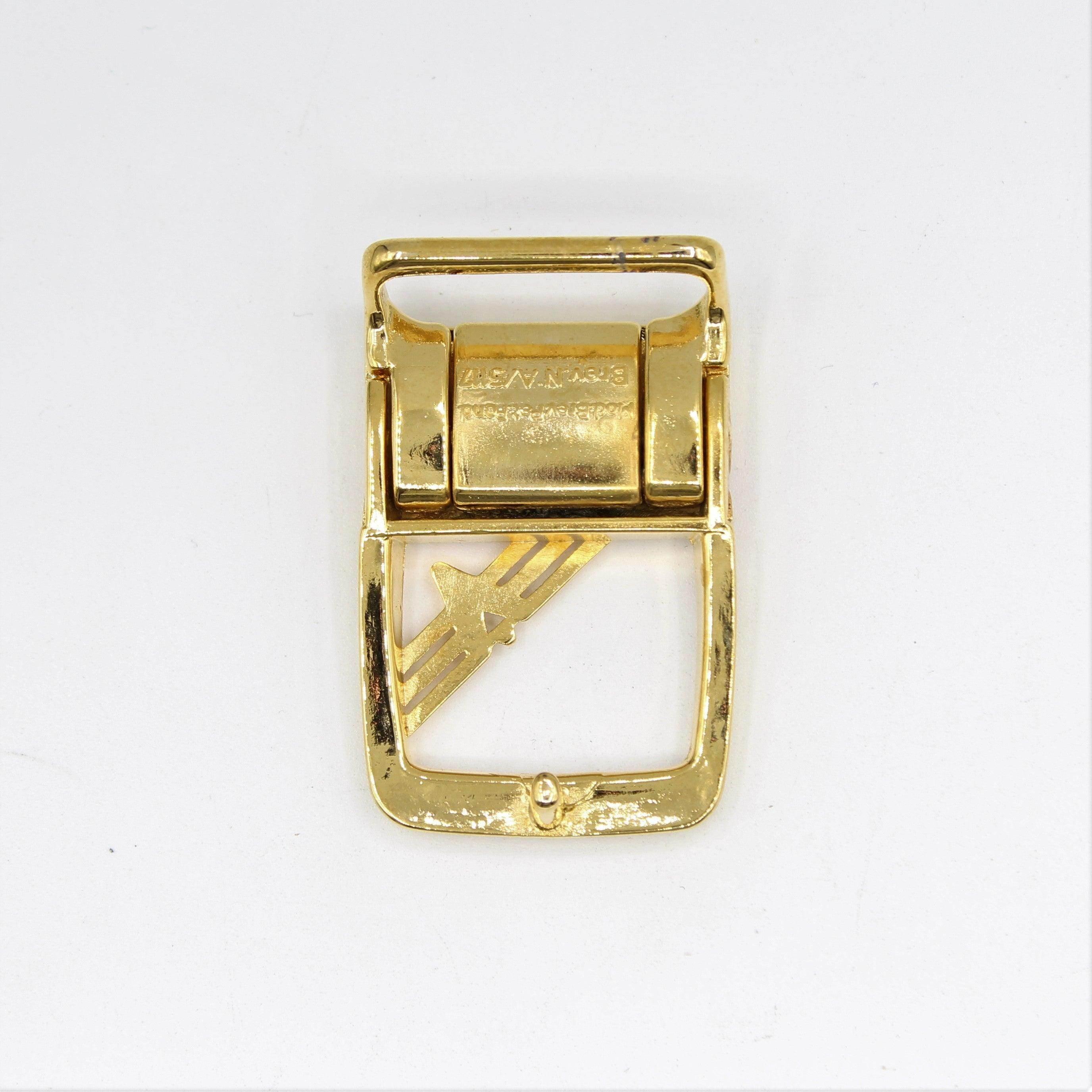 Set of 2 Gold Belt Buckles 5x3cm - ACCESSOIRES LEDUC BV