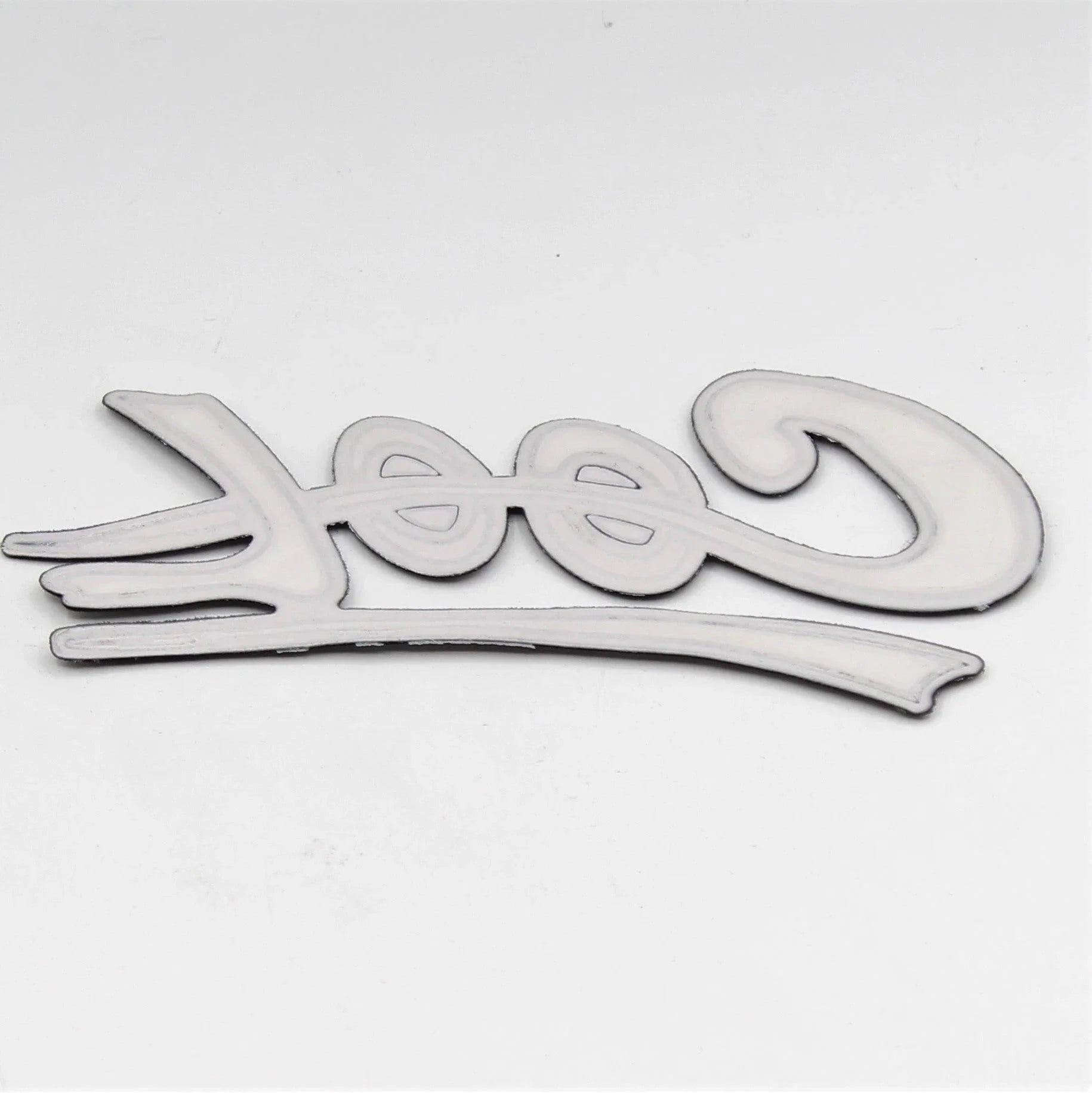 Black and White Shiny Patch "COOL" 12x5cm - ACCESSOIRES LEDUC