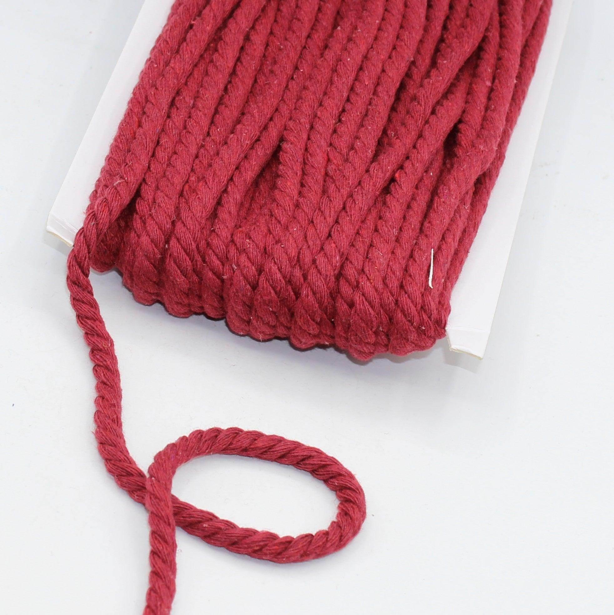 20 Meters Thick Cotton Cord 5 or 8mm #COR3012 - ACCESSOIRES LEDUC BV
