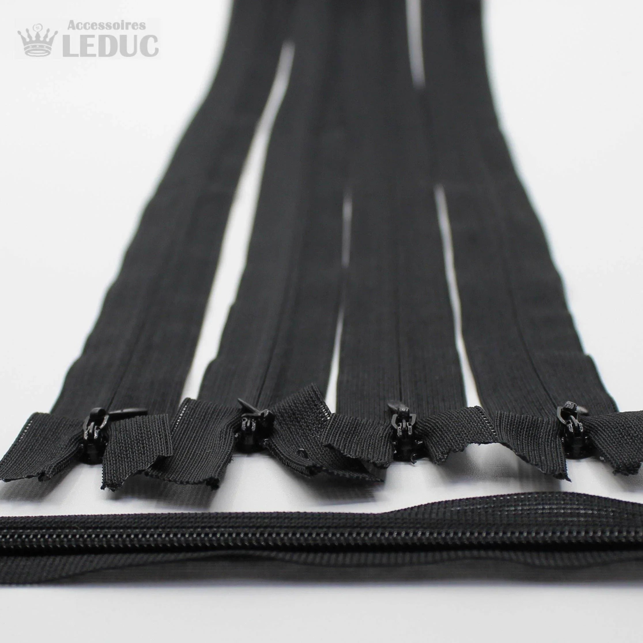 BLACK OR WHITE - Invisible Zippers (10pcs) - ACCESSOIRES LEDUC BV