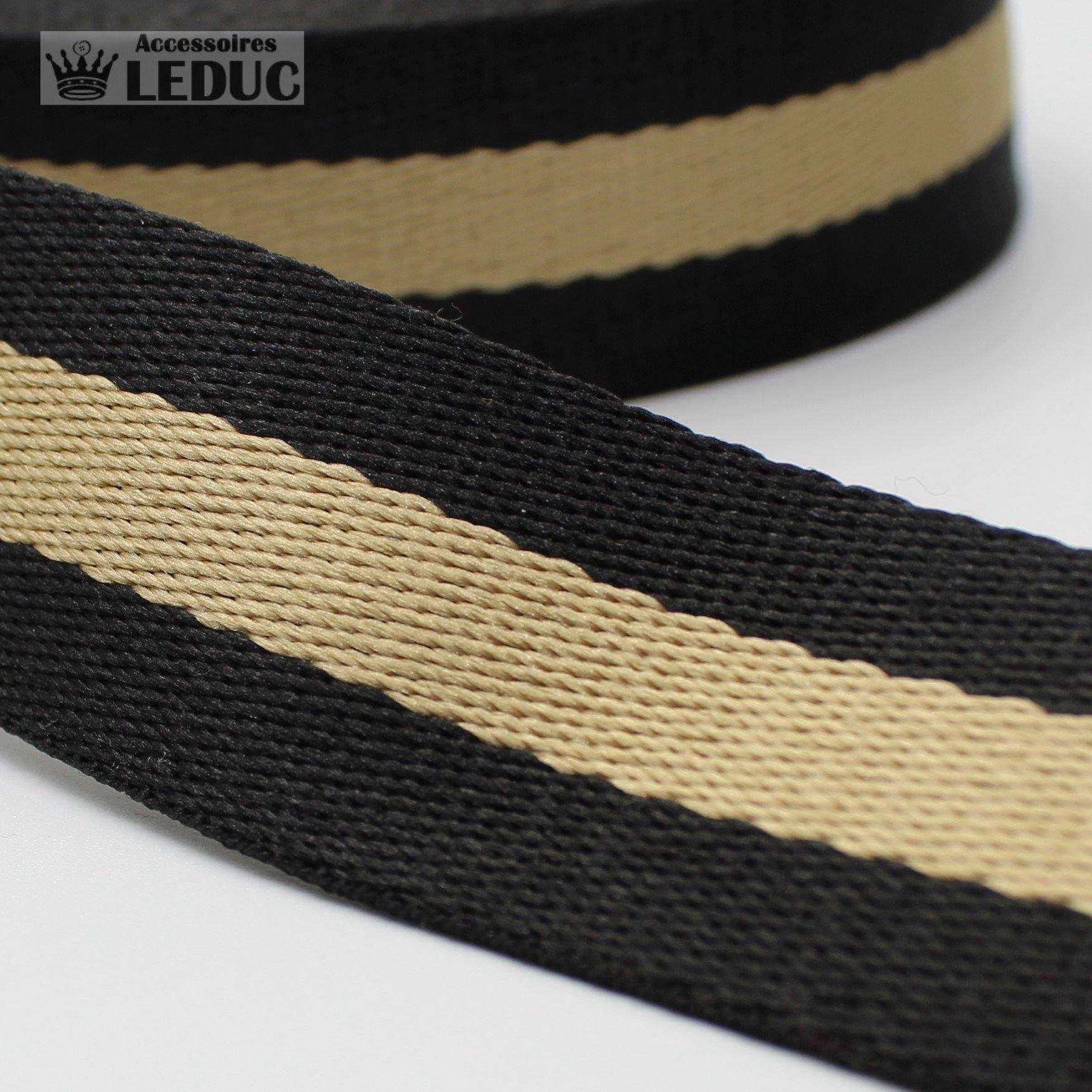 5 meters30mm Striped Webbing #RUB1907 - ACCESSOIRES LEDUC BV