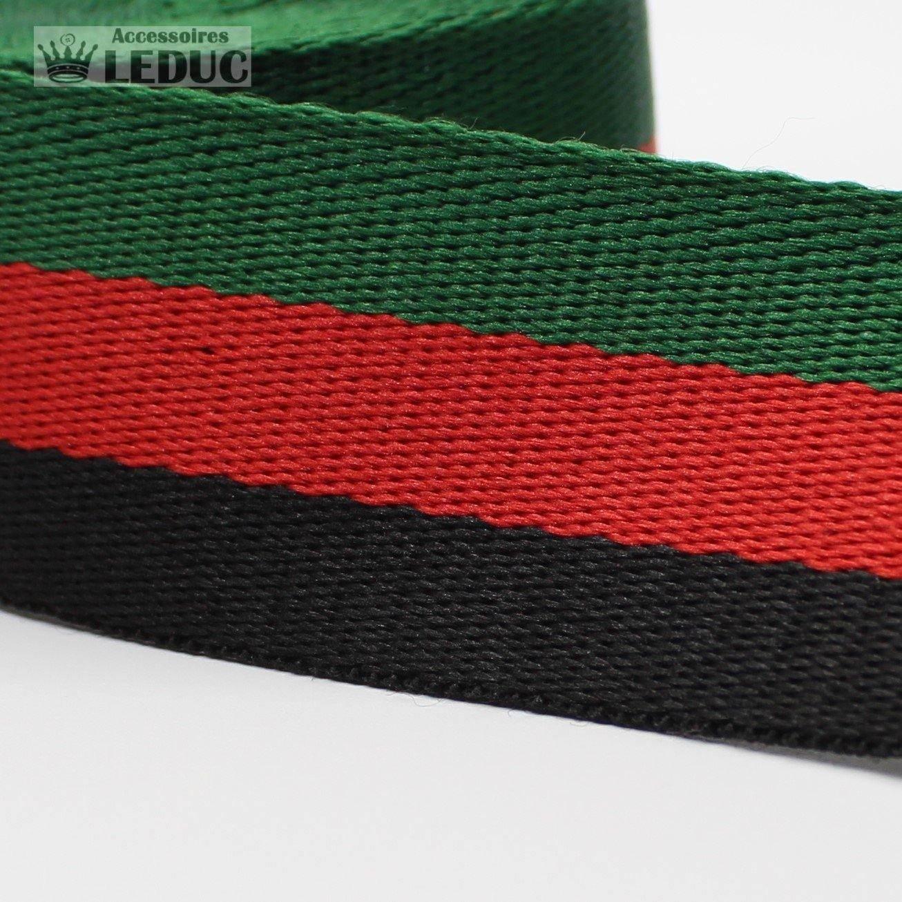 5 meters30mm Striped Webbing #RUB1907 - ACCESSOIRES LEDUC BV