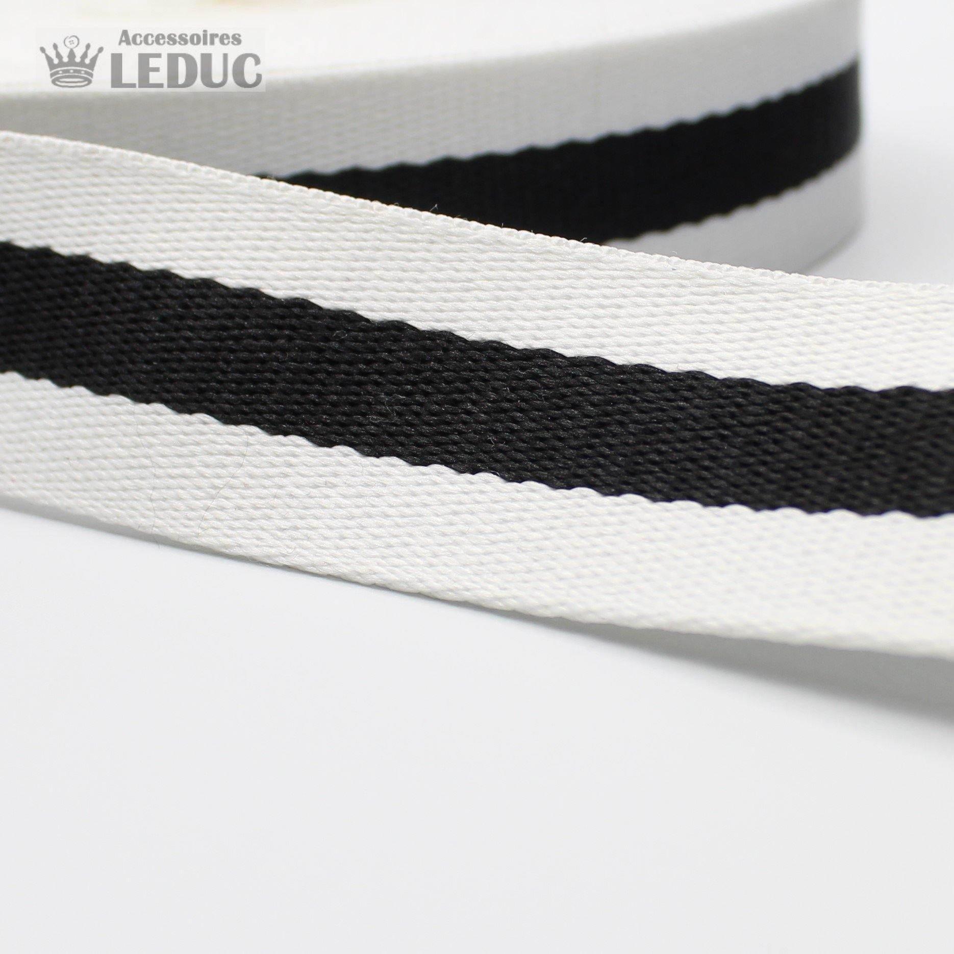 5 meters30mm Striped Webbing #RUB1907 - ACCESSOIRES LEDUC BV