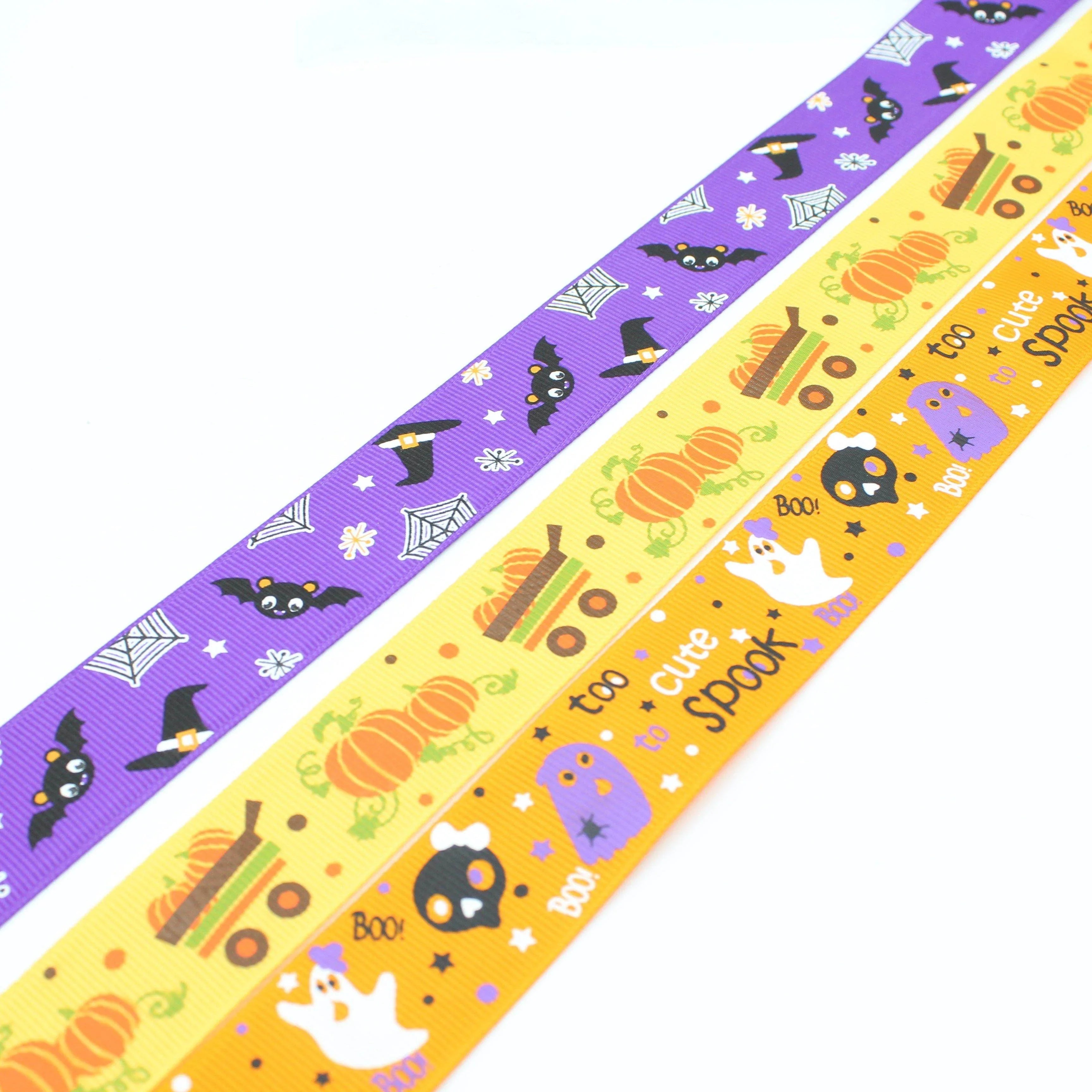 HALLOWEEN Ribbon 3 x 10 meters in 3 colors - ACCESSOIRES LEDUC BV