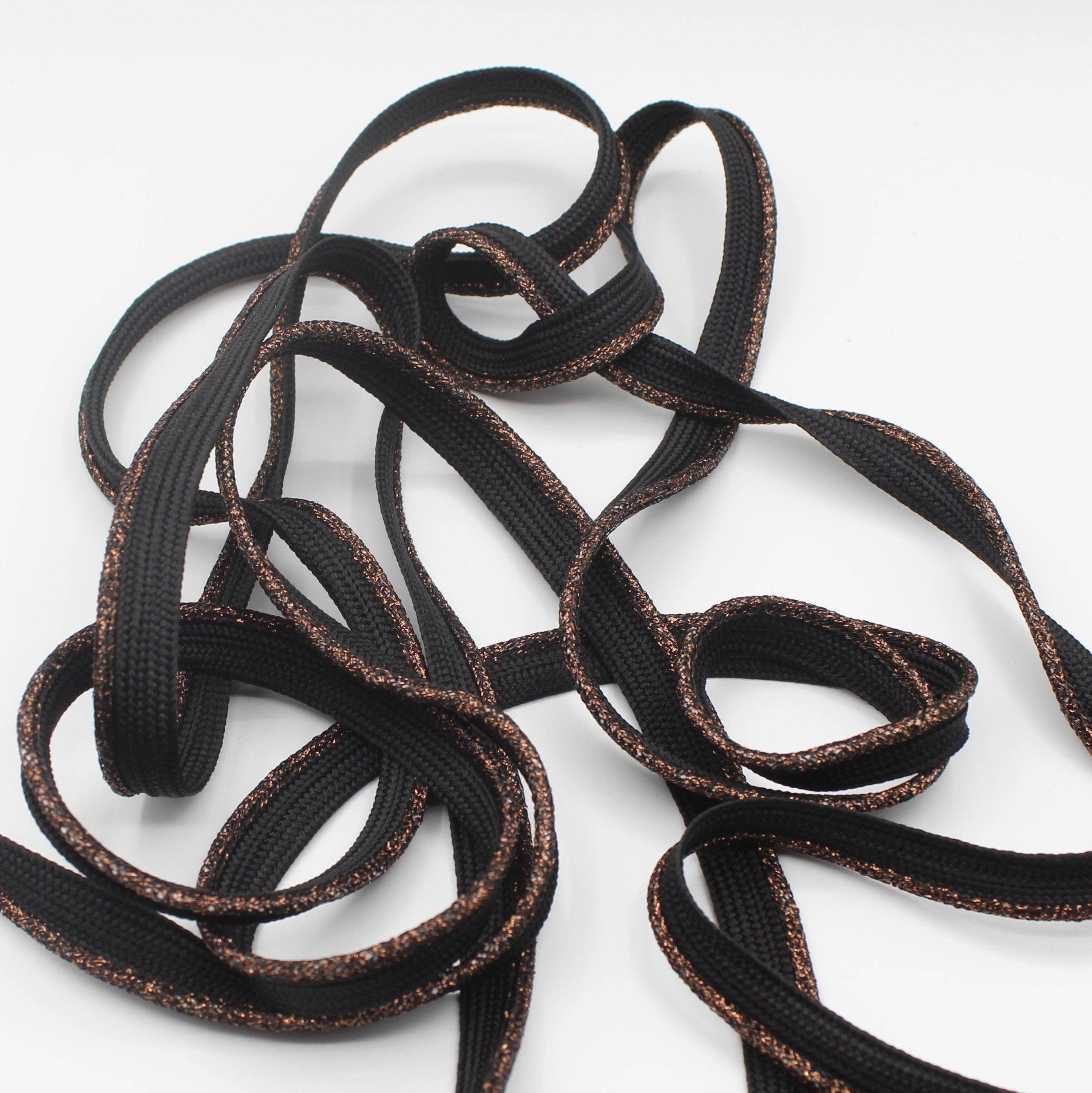 10 M HIGH QUALITY SHINY EDGE LUREX PIPING / 10mm (8+2mm) - ACCESSOIRES LEDUC BV