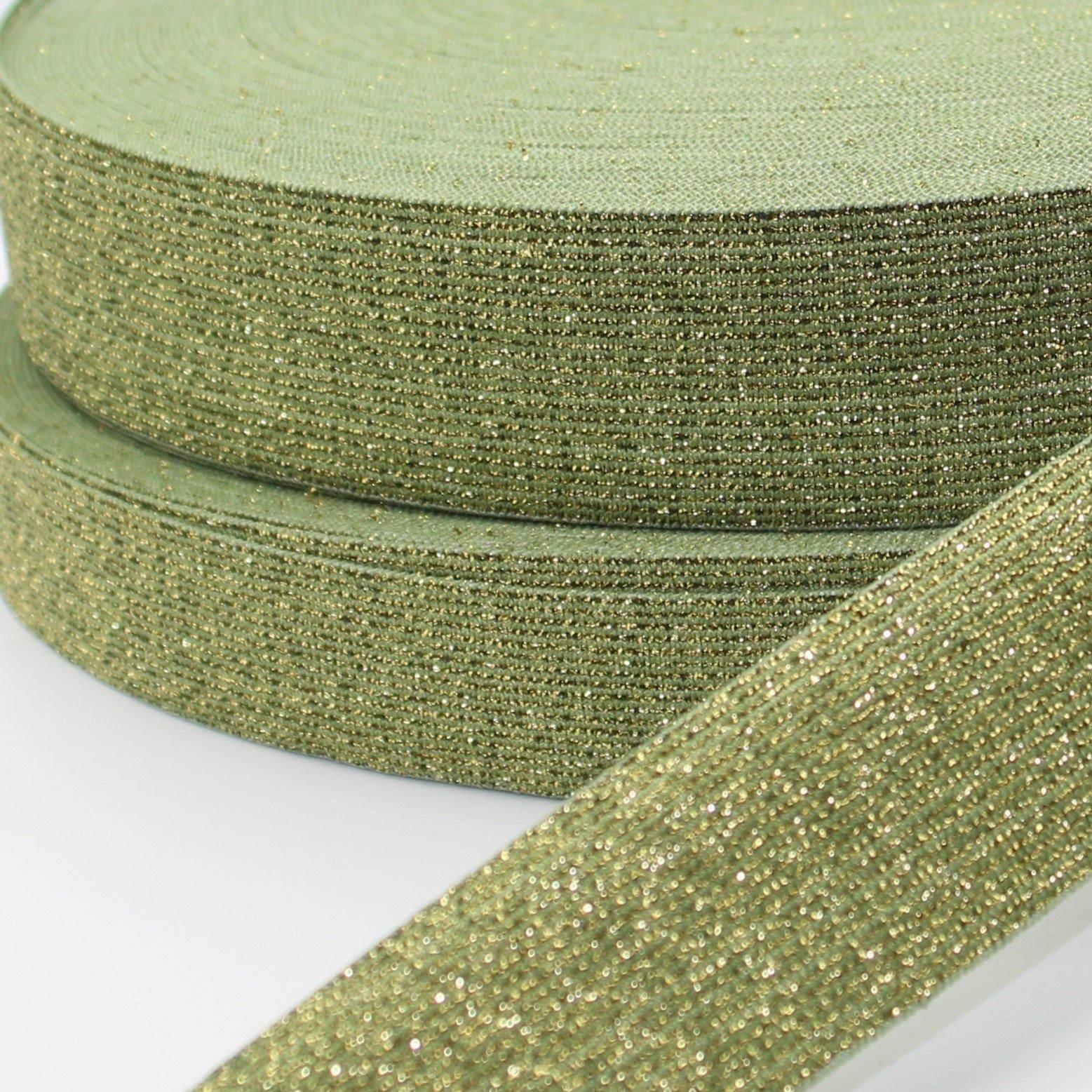 10 meters Coloured Lurex Elastic 25mm or 35mm #ELA1301 - ACCESSOIRES LEDUC BV