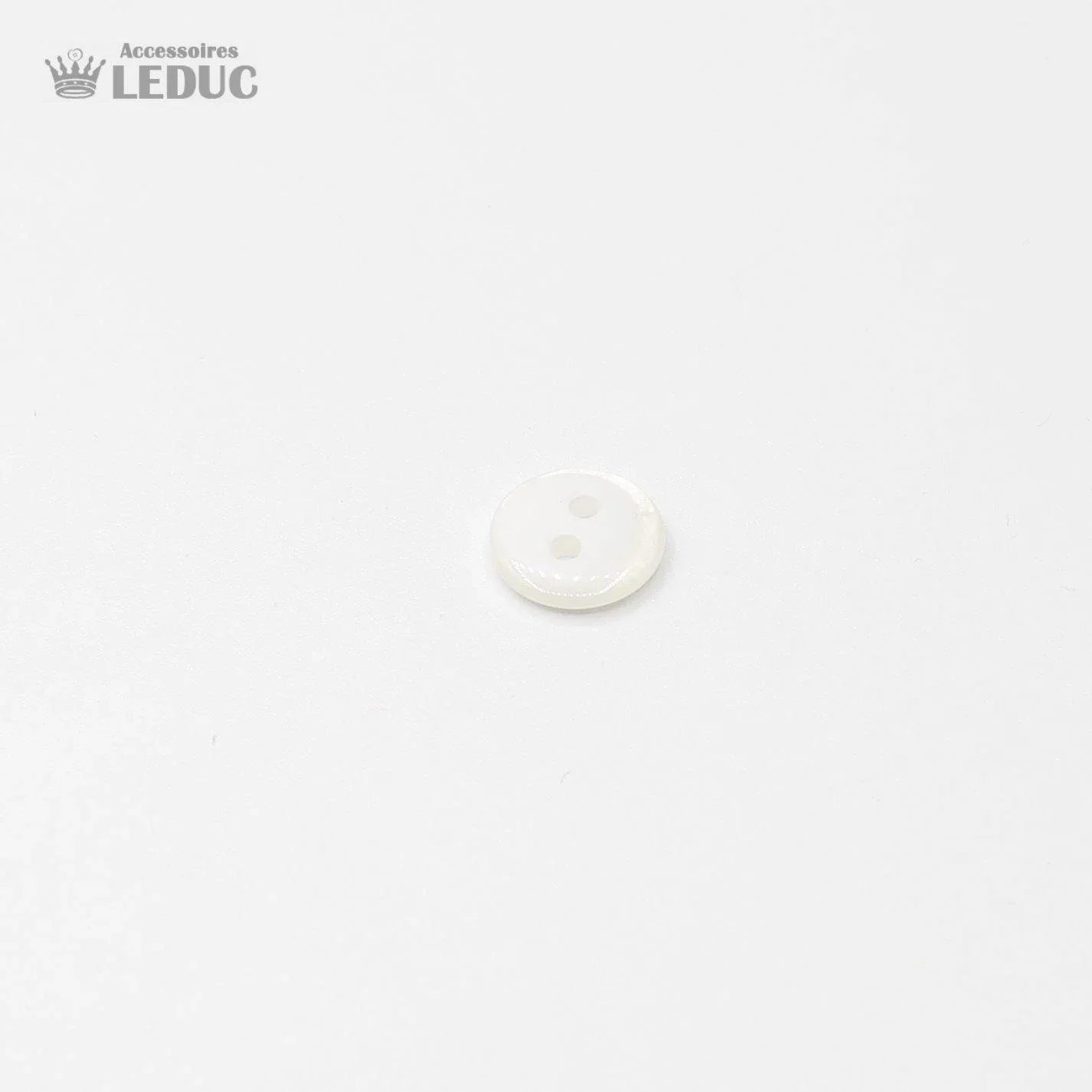 50 pieces - 2 Holes Polyester Button for Blouses 13mm (20") - (KP2 105 20") - ACCESSOIRES LEDUC