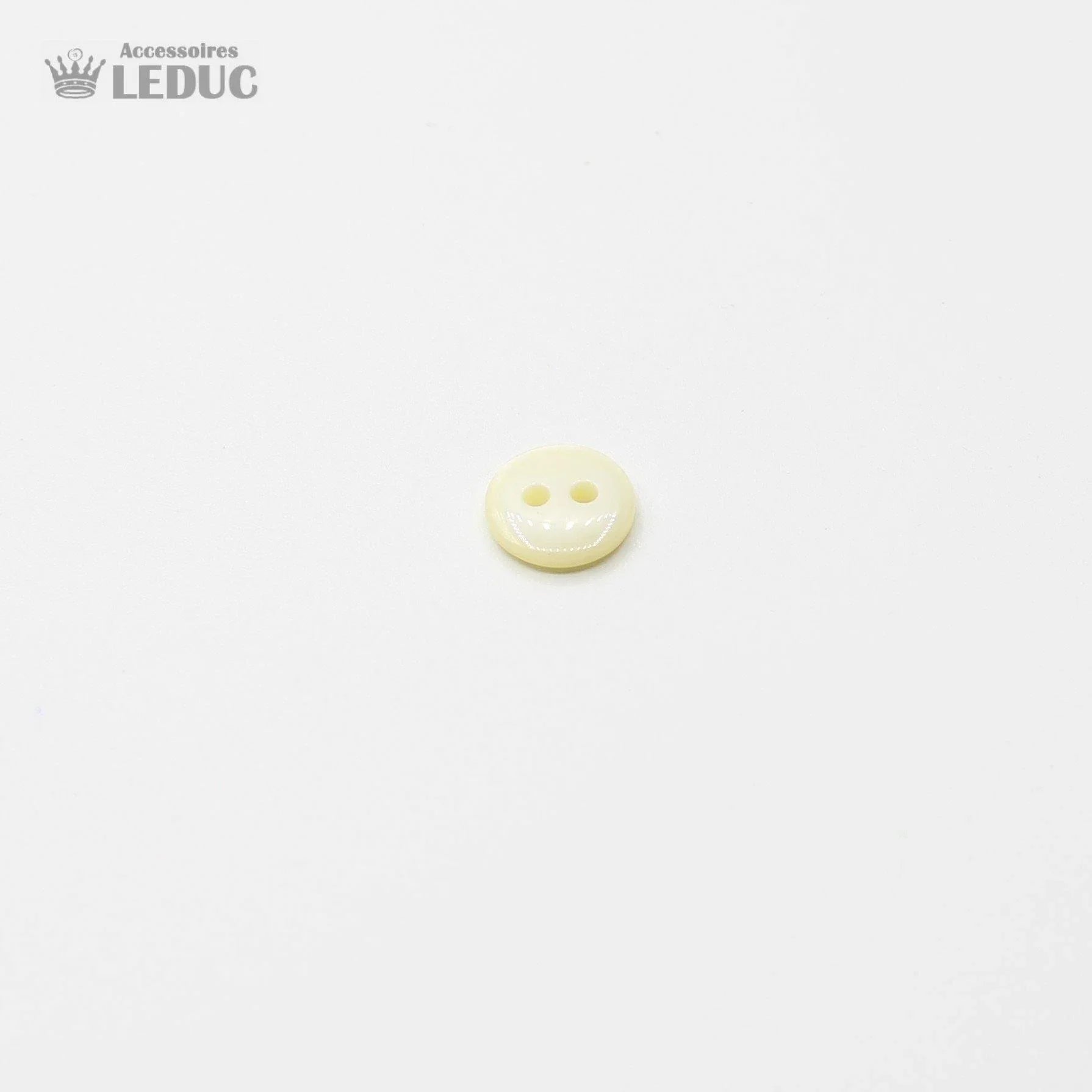 50 pieces - 2 Holes Polyester Button for Blouses 13mm (20") - (KP2 105 20") - ACCESSOIRES LEDUC