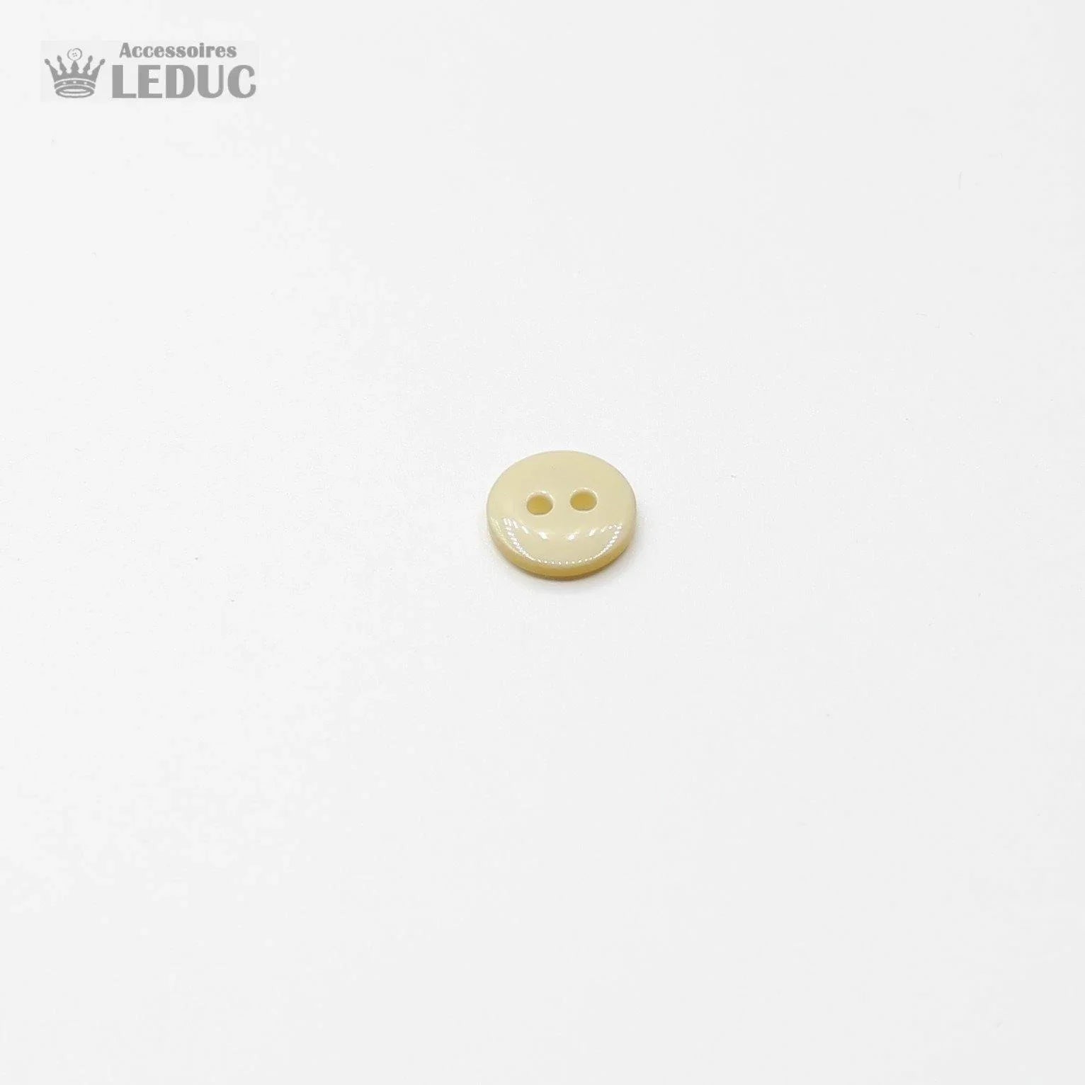 50 pieces - 2 Holes Polyester Button for Blouses 13mm (20") - (KP2 105 20") - ACCESSOIRES LEDUC